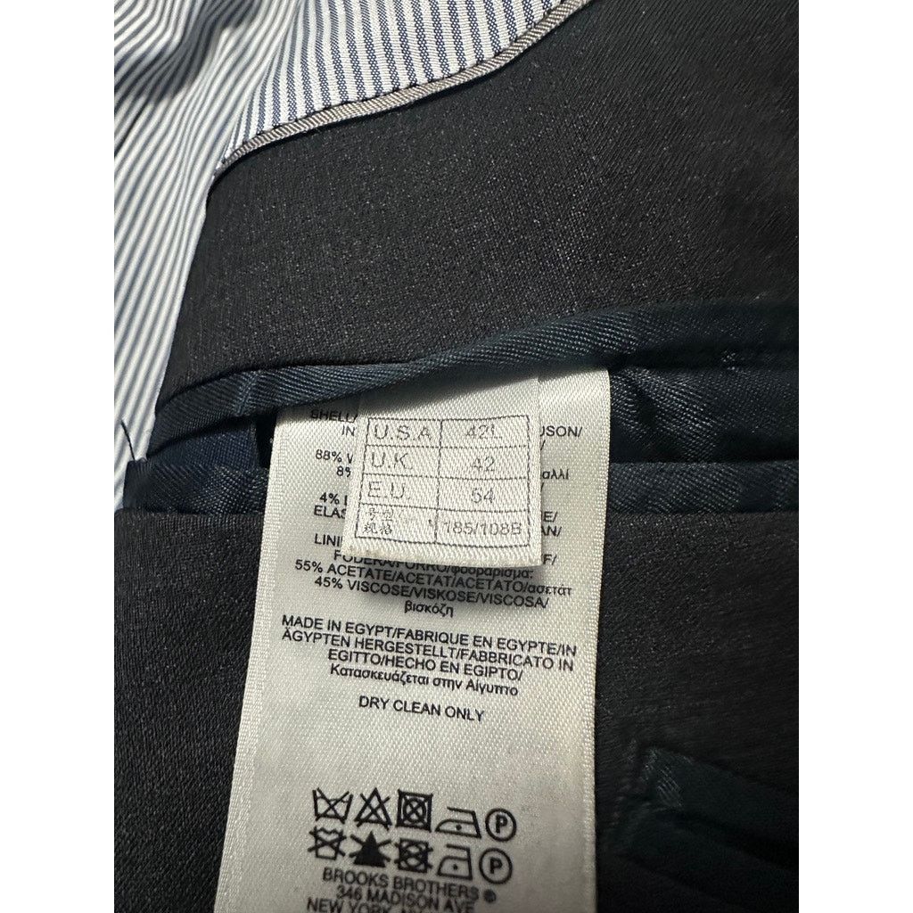Brooks Brothers Brooks Brothers charcoal gray explorer fitzgerald fit blazer Size 42L - 5 Thumbnail