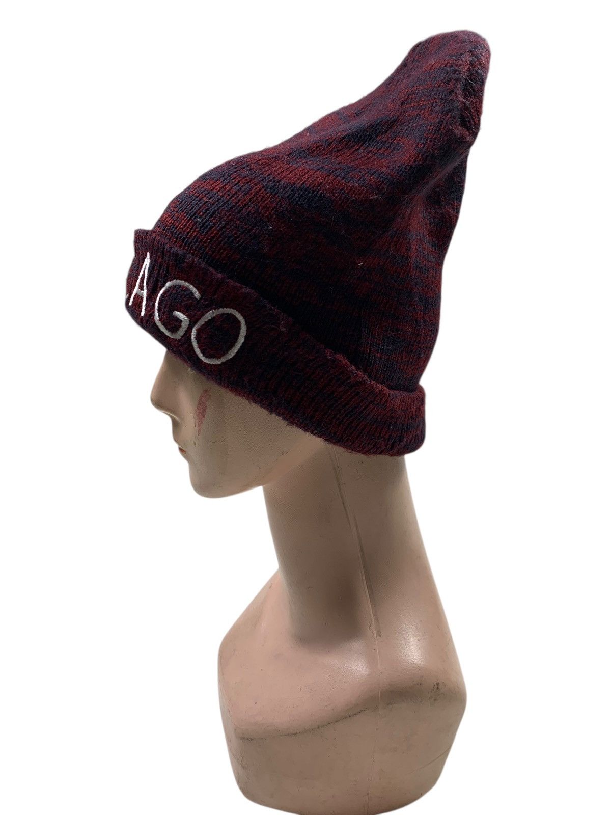 Japanese Brand × Kapital × Vintage Chicago striped Beanie Hats RARE Size ONE SIZE - 2 Thumbnail