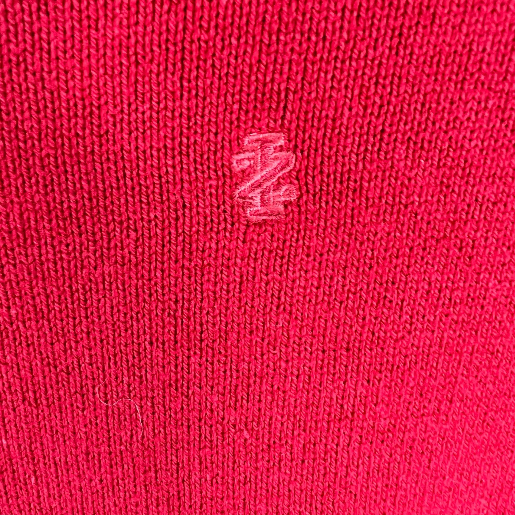 Izod IZOD Mens Sweater Long Sleeve V-Neck Red Pullover Size L Knit Cotton Blend Solid Casual Size US L / EU 52-54 / 3 - 3 Thumbnail
