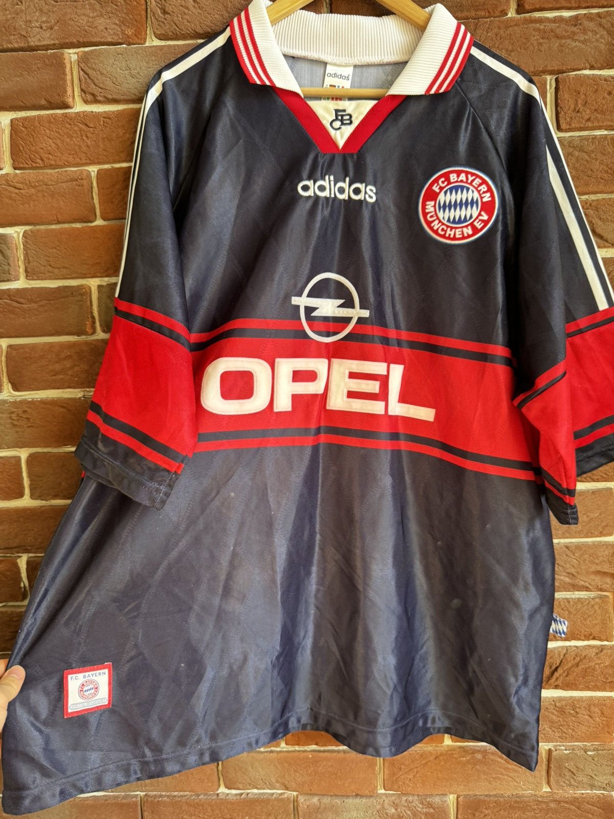 Vintage Rare Vintage 90s Adidas FC Bayern Munich Jersey XL 1997/1998 Size US XXL / EU 58 / 5 - 4 Thumbnail