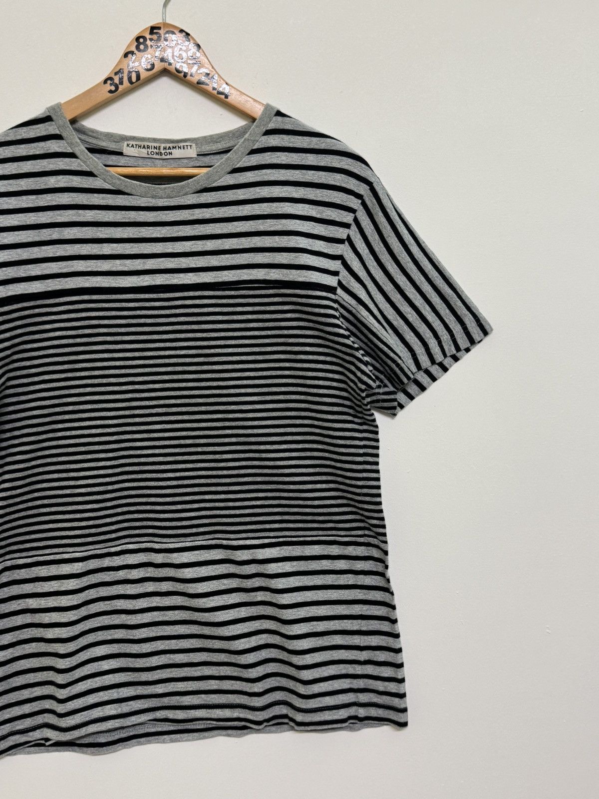 Katharine Hamnett London Vintage Katharine Hamnett Cut & Sewn Striped T-Shirt Size US S / EU 44-46 / 1 - 4 Thumbnail