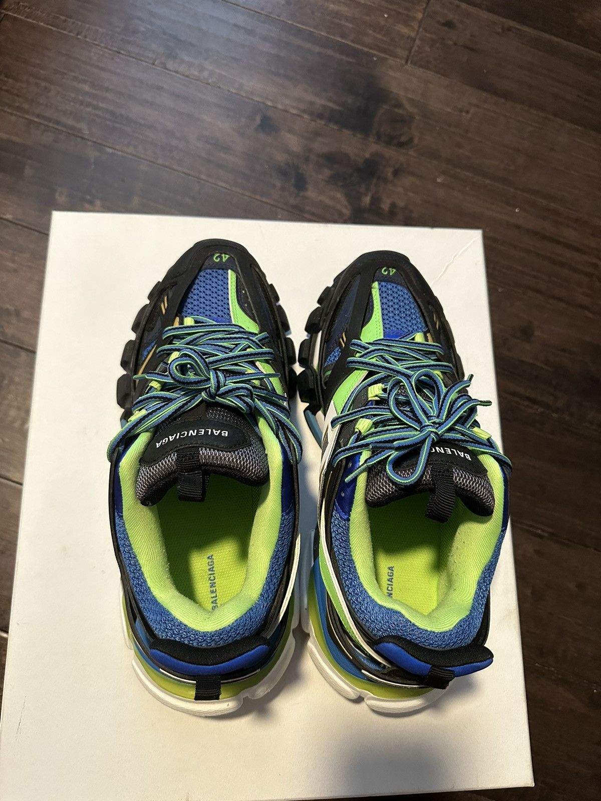 Balenciaga Balenciaga Track Green White Blue Size US 9 / EU 42 - 5 Thumbnail