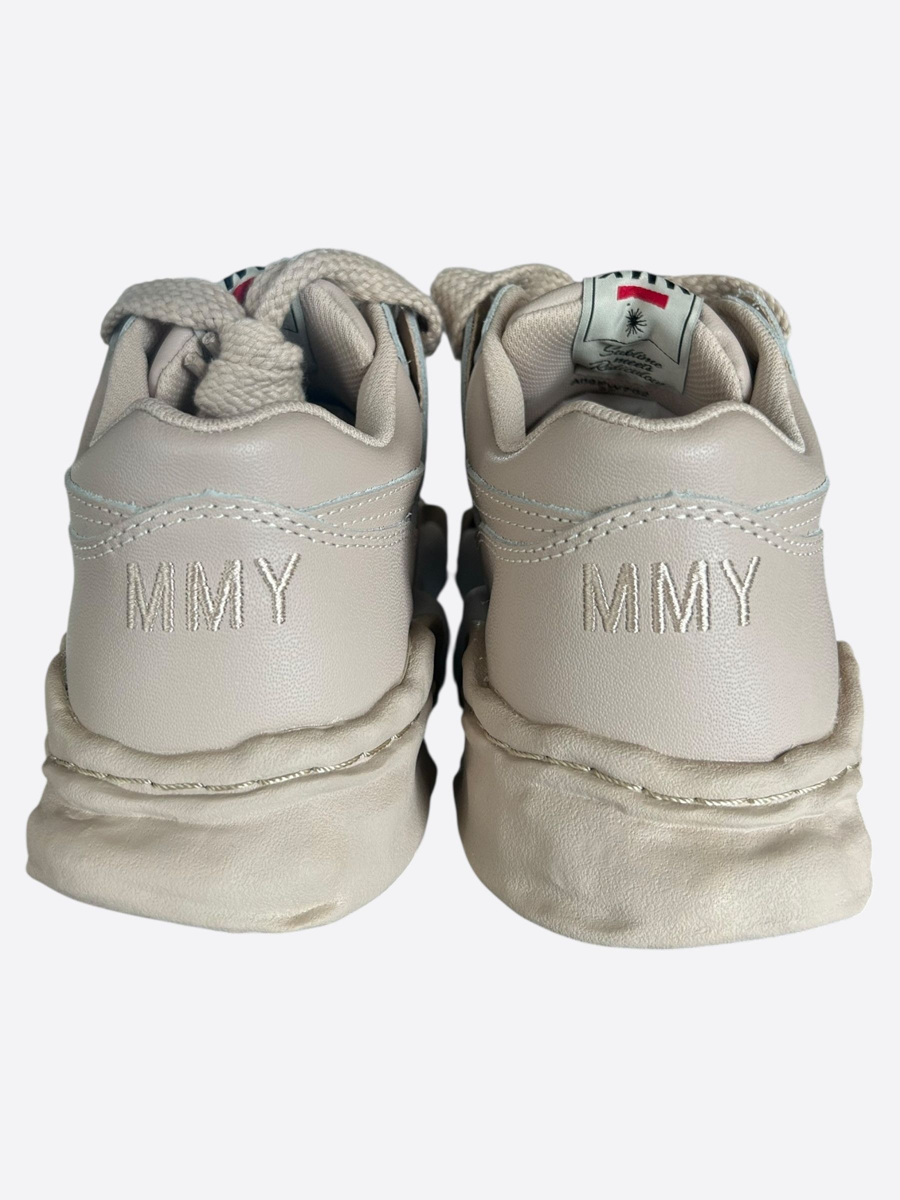 Maison MIHARA YASUHIRO Maison Mihara Yasuhiro Beige & White Parker Sneakers Size US 5 / EU 37 - 4 Thumbnail