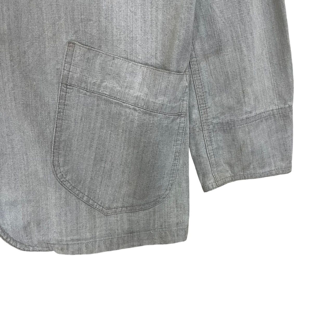 Japanese Brand × Vintage ROUSHATTE Hickory Chore Jacket Size US L / EU 52-54 / 3 - 5 Thumbnail