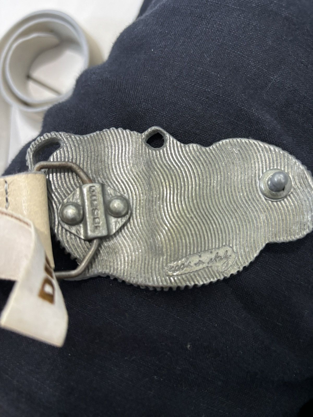 Diesel × Diesel Black Gold Diesel belts buckle Size 34 - 3 Thumbnail