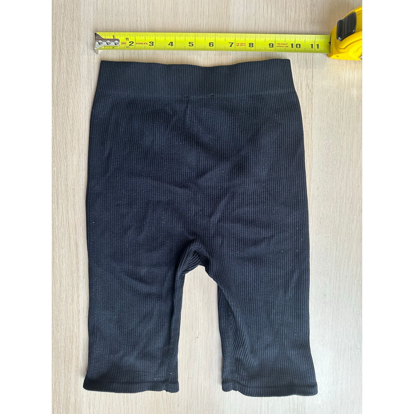 Zara Zara Black Ribbed Biker Short - Size XS - Mint Size 26" / US 2 / IT 38 - 4 Thumbnail