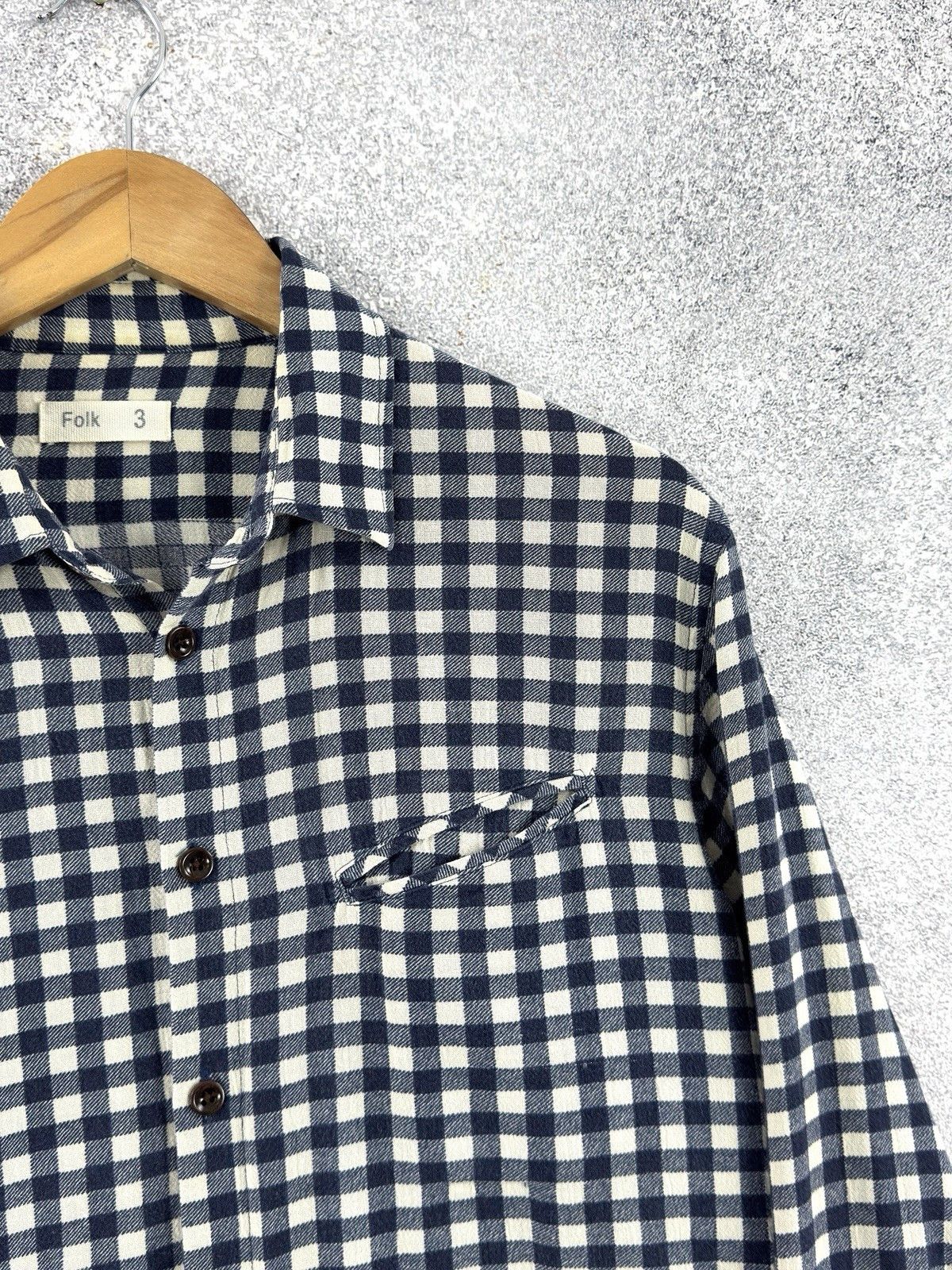 Folk FOLK Checkered Overshirt Blue Shirt Size 3 Size US M / EU 48-50 / 2 - 3 Thumbnail