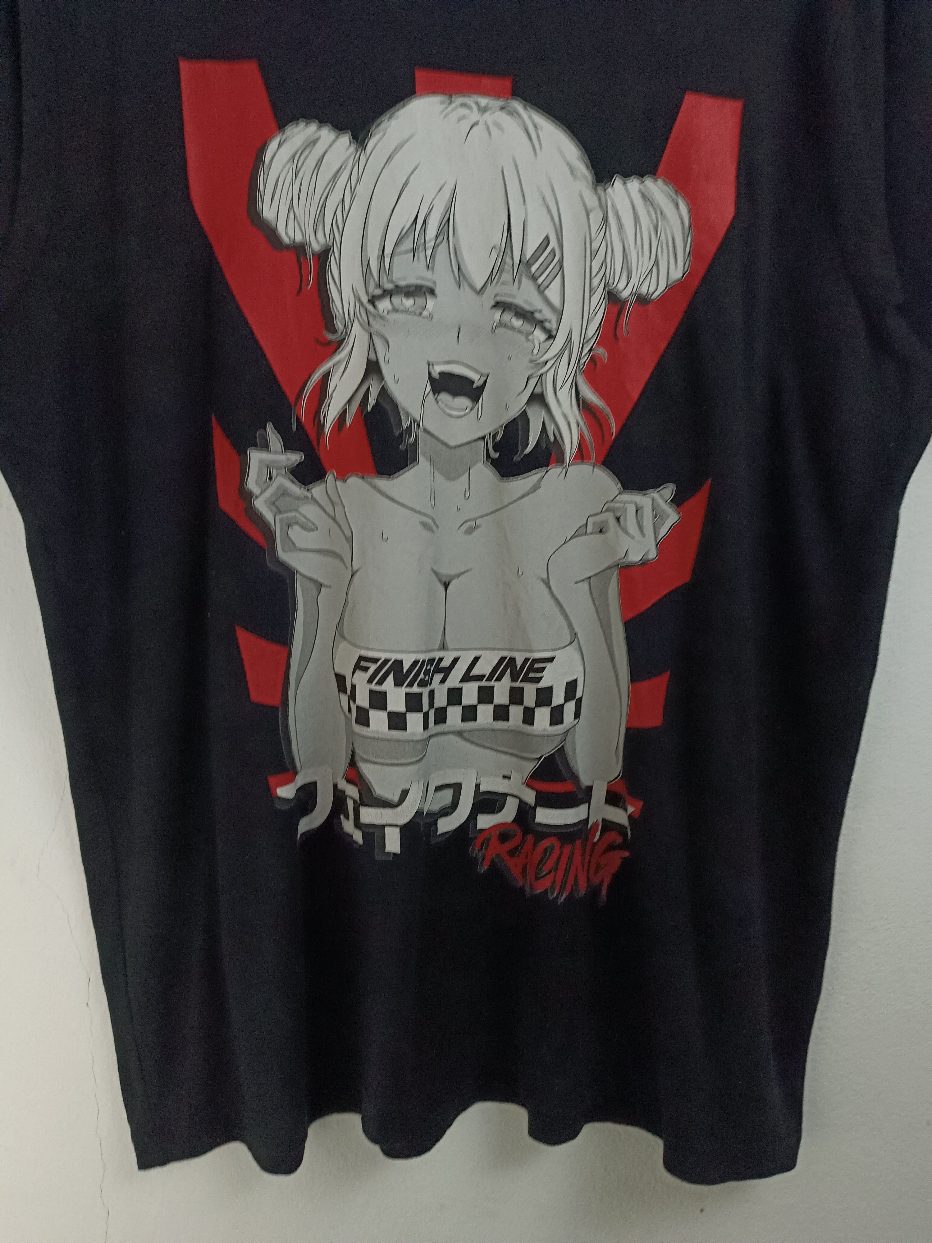 Anime VINTAGE FINISH LINE CUTE HENTAI ANIME TEE lgb ifsixwasnine Size US XXL / EU 58 / 5 - 10 Thumbnail
