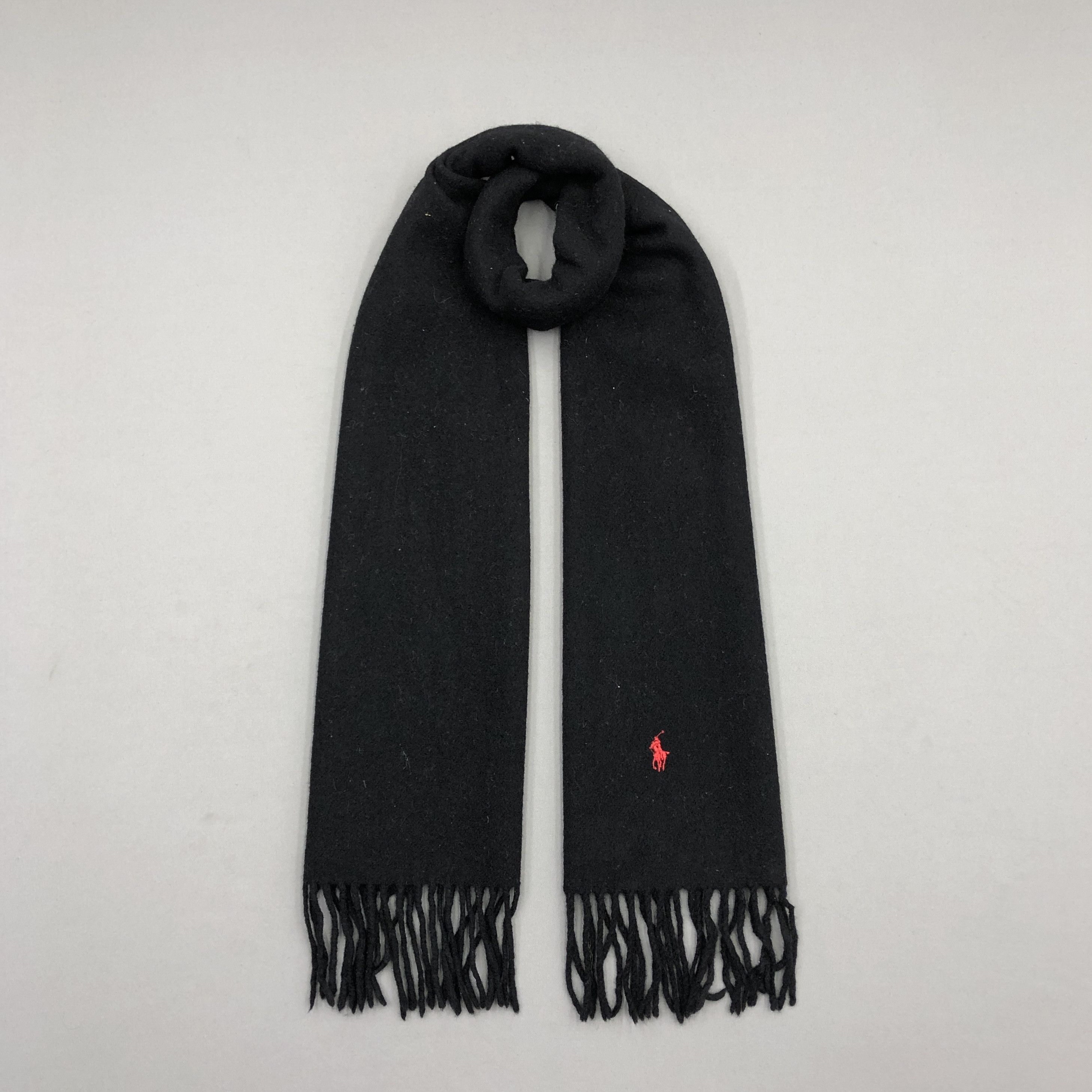 Polo Ralph Lauren Vintage 90s Polo Ralph Lauren Scarf Muffler Wool Scarves Size ONE SIZE - 1 Thumbnail