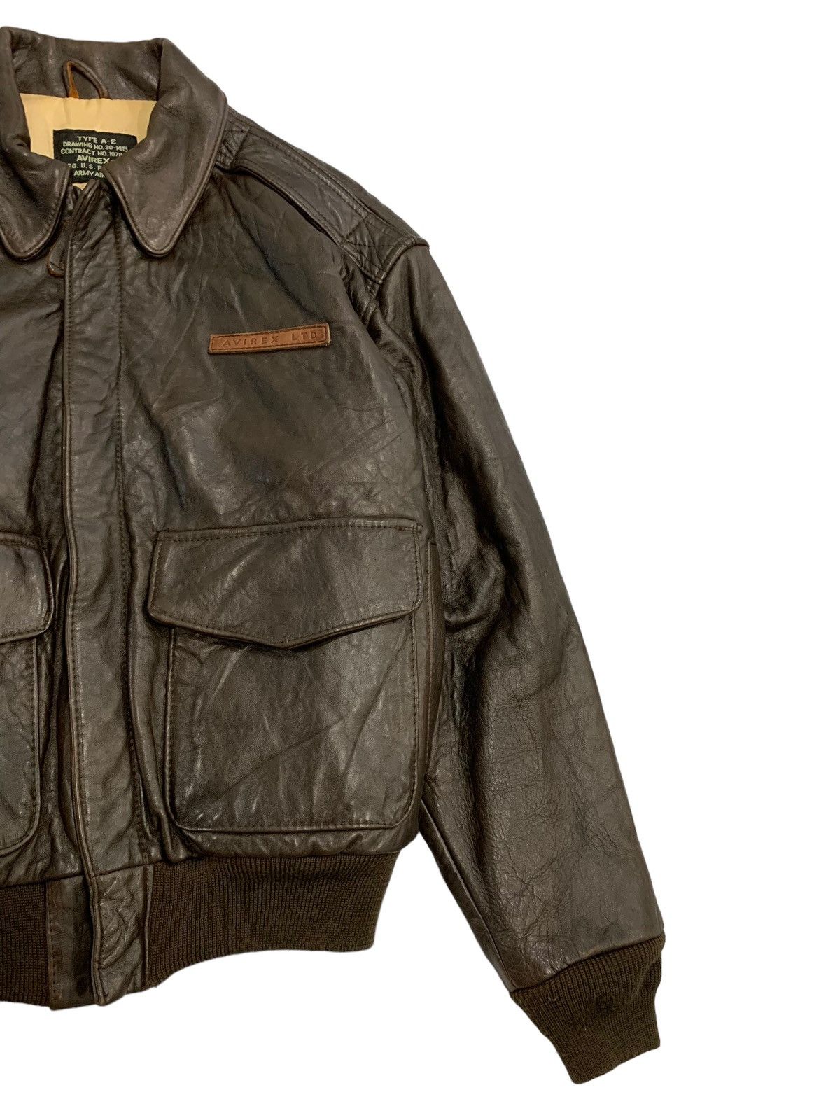 Avirex 🔥AVIREX A-2 FLYERS LEATHER JACKETS Size US XS / EU 42 / 0 - 9 Thumbnail