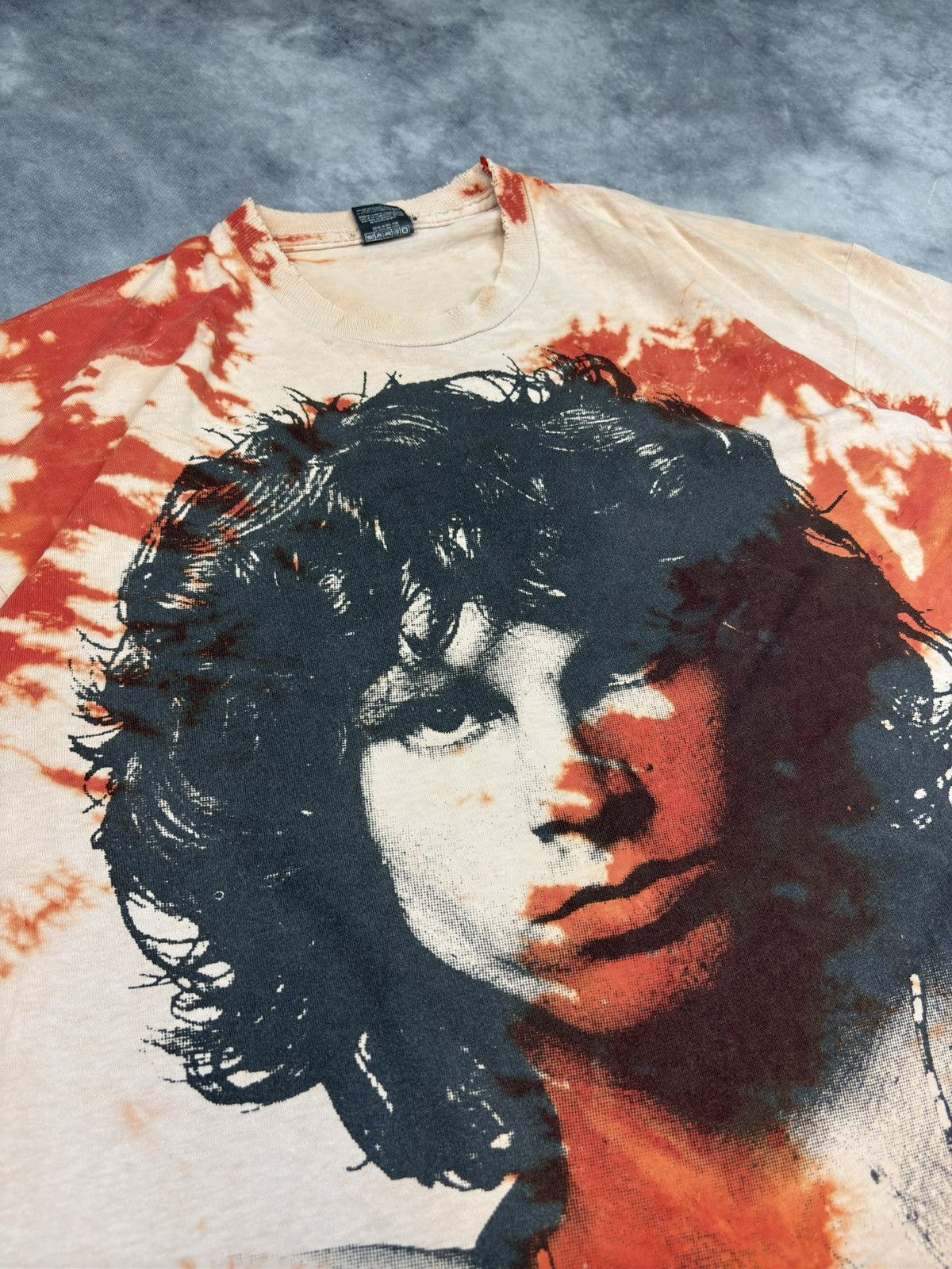 Band Tees Vintage 90s Jim Morrison The Doors Photo Face T shirt RARE Size US XL / EU 56 / 4 - 2 Thumbnail