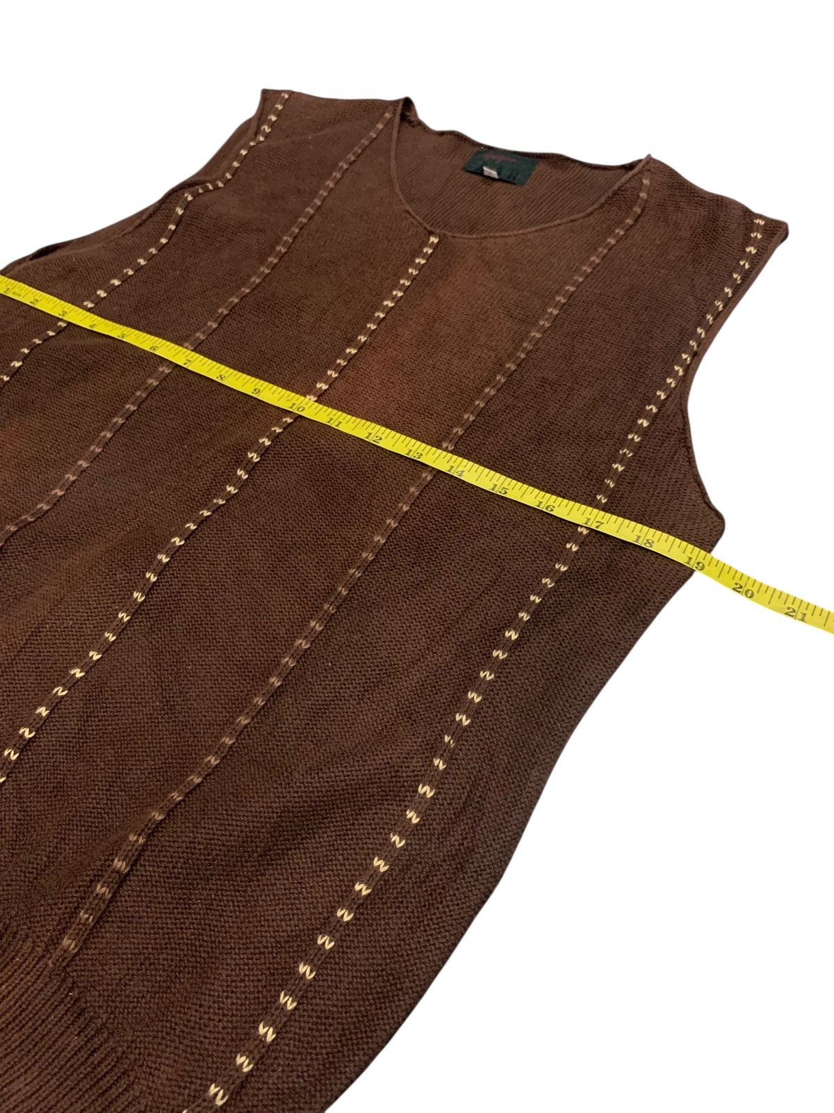 Yohji Yamamoto Vintage Yohji Yamamoto A.A.R Signiture Knitwear Sleeveless Size US M / EU 48-50 / 2 - 8 Thumbnail