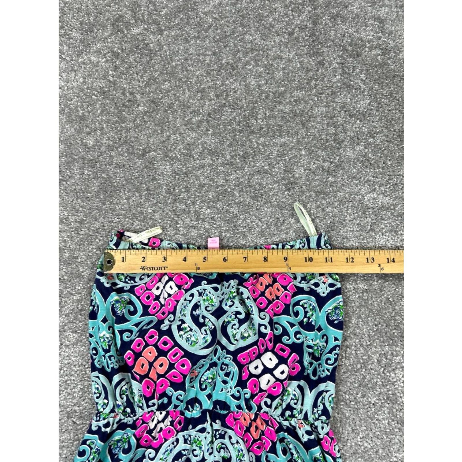 Lilly Pulitzer VINTAGE Lilly Pulitzer Dress Womens XS Pink Blue Cotton Midi Size XS / US 0-2 / IT 36-38 - 5 Thumbnail