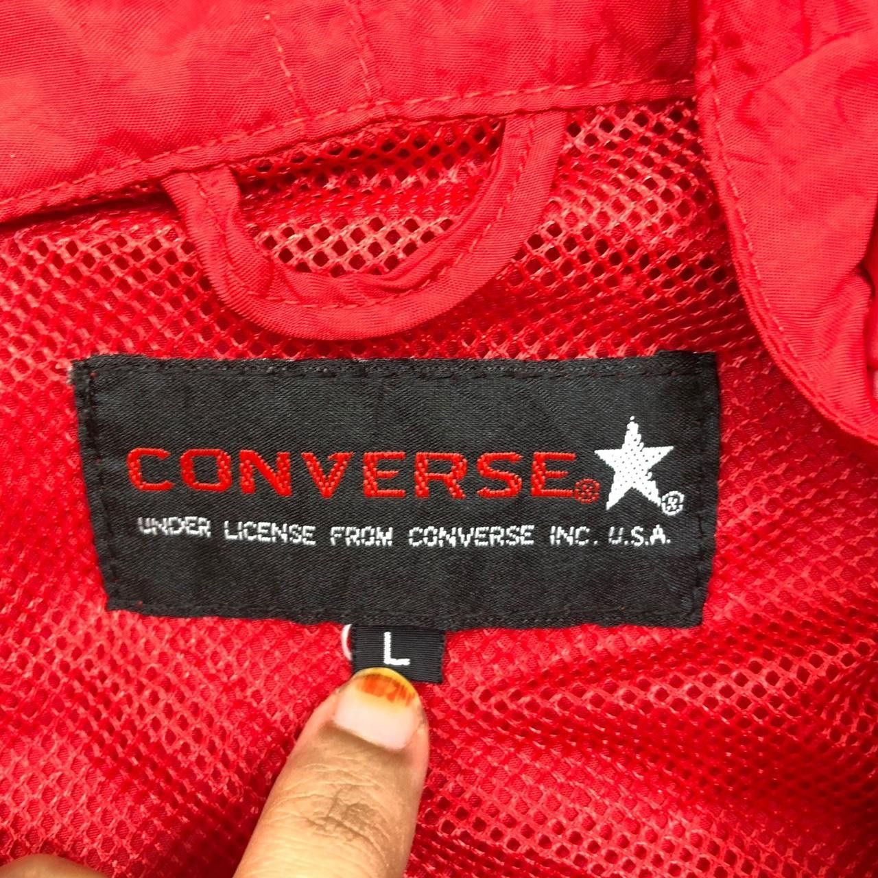 Converse CONVERSE BOSTON USA All Star Red Hoodie Jacket Windbreaker Size L / US 10 / IT 46 - 5 Thumbnail