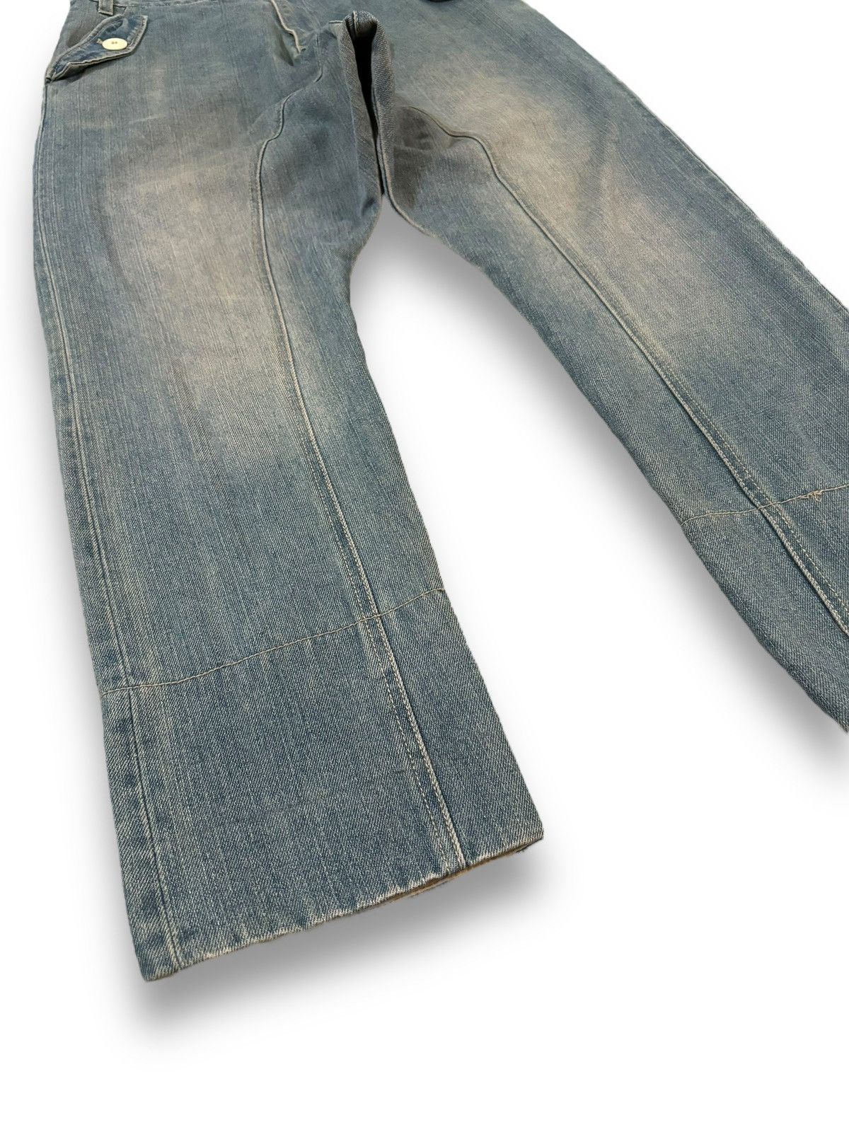 Other Y2K Japanese Rovtski Union Made Workwear Drop Crotch Jeans Size US 31 - 12 Thumbnail