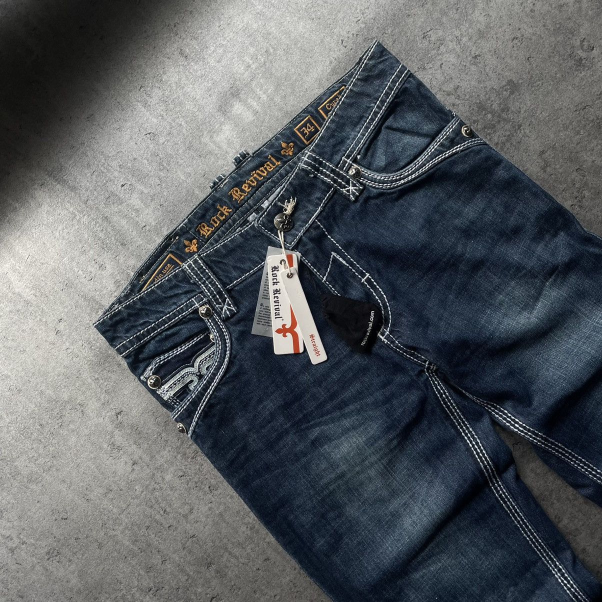 Rock Revival × Vintage NWT Rock Revival Cyrek Chorme Hearts Style Pants Size US 34 / EU 50 - 6 Thumbnail