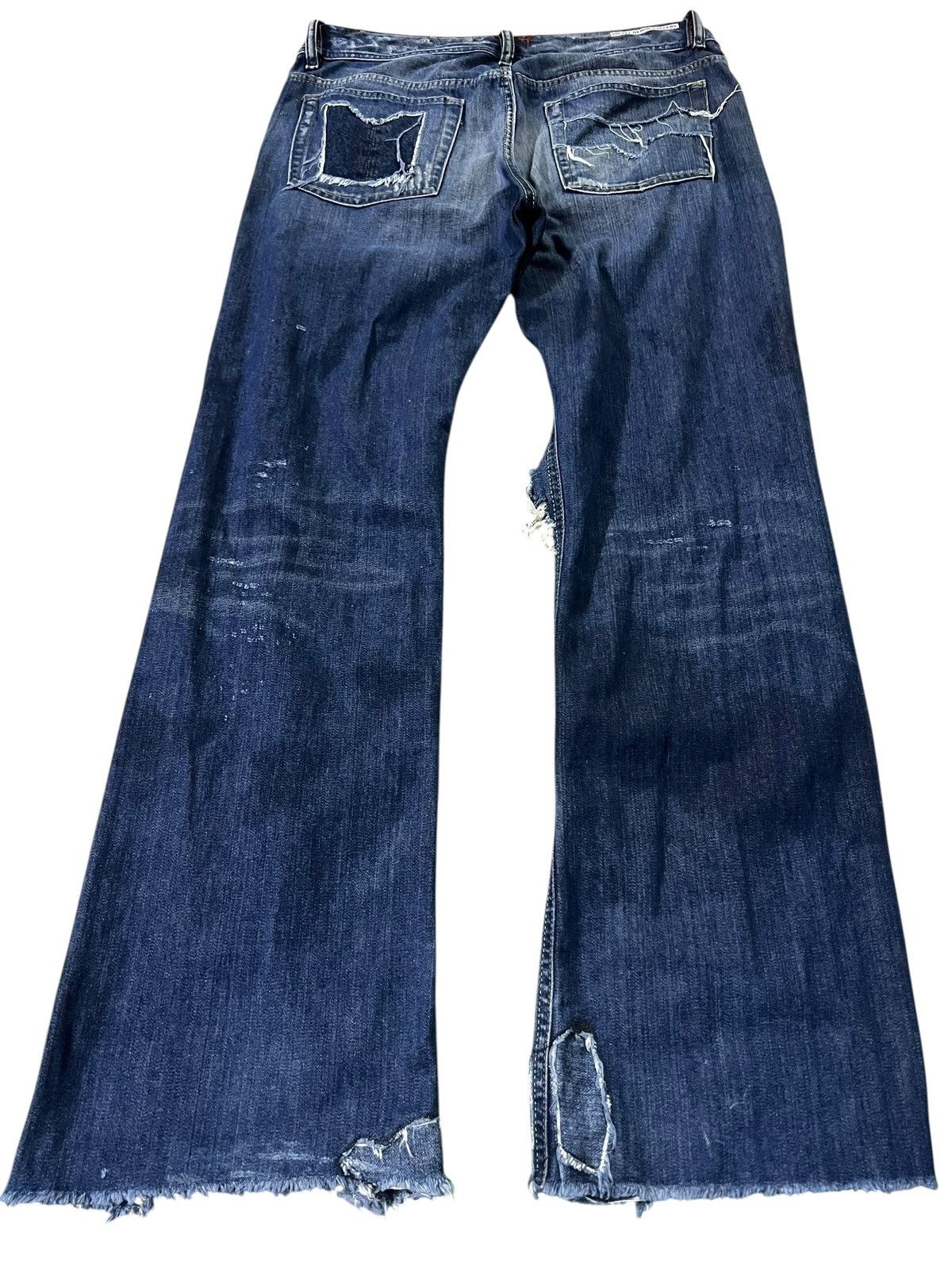 If Six Was Nine Flare Distressed Diesel Denim Gallery Sick Jean Size US 33 - 12 Thumbnail