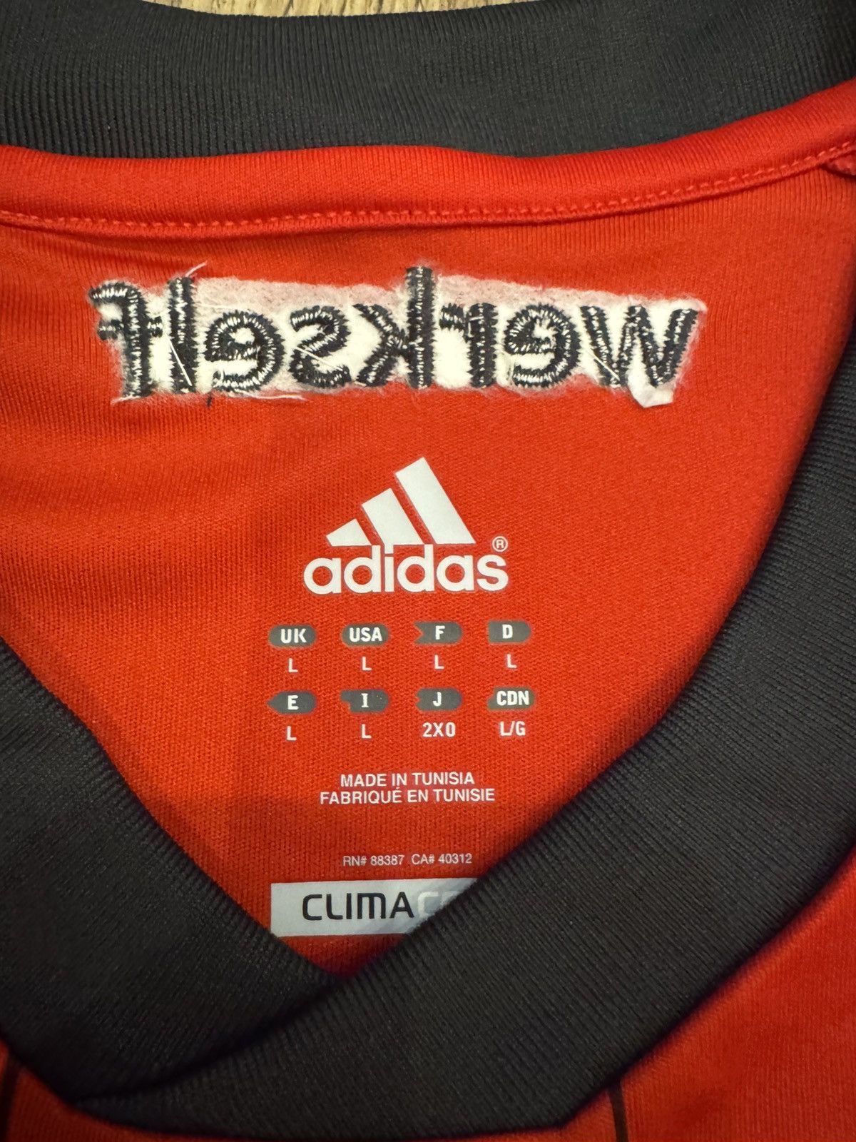 Adidas BAYER 04 LEVERKUSEN 2012 2013 HOME FOOTBALL SHIRT ADIDAS L Size US L / EU 52-54 / 3 - 9 Thumbnail