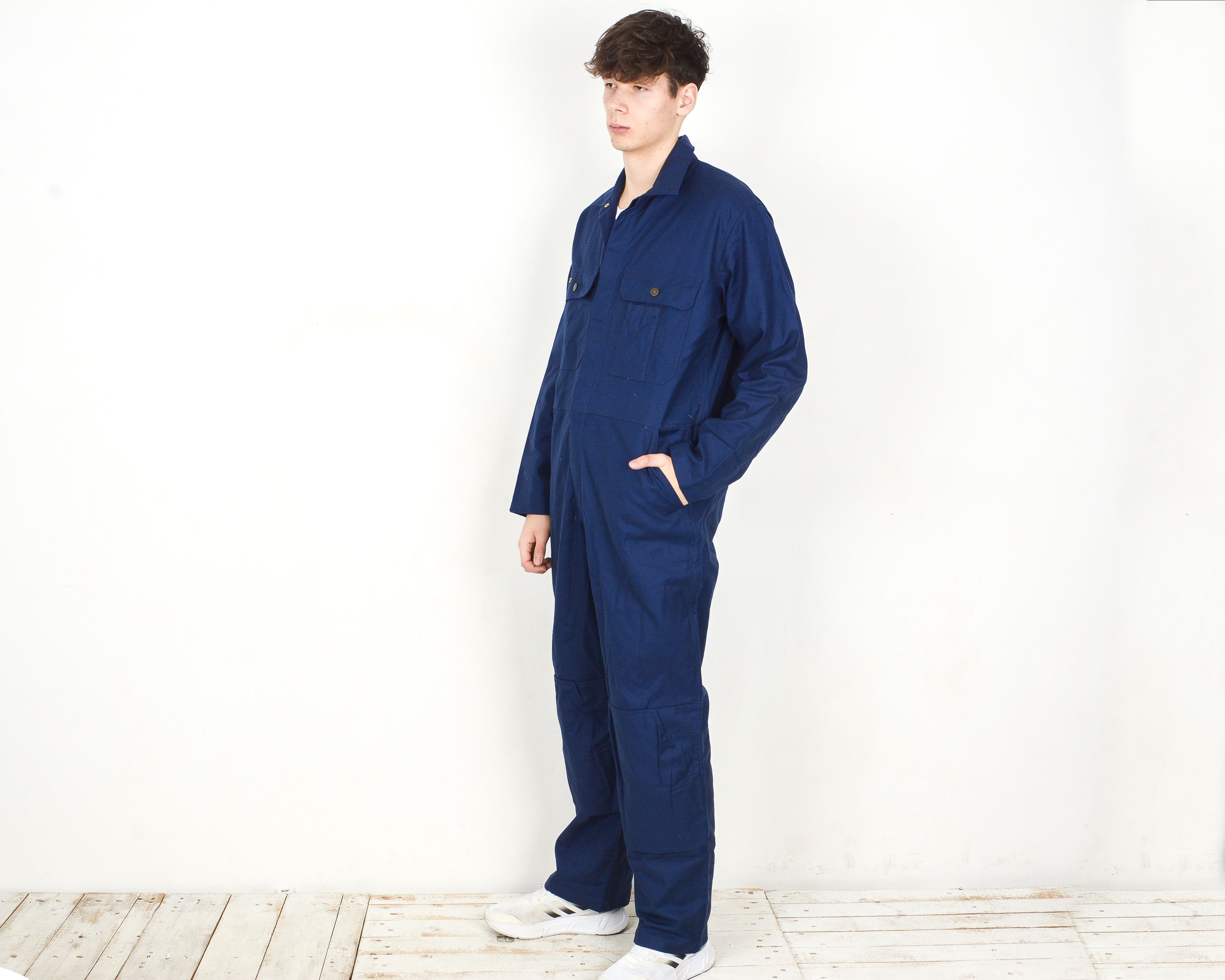 Vintage BLAKLADER Work Overalls XL Boilersuit Chore Utility Jumpsuit Size US 36 / EU 52 - 2 Thumbnail
