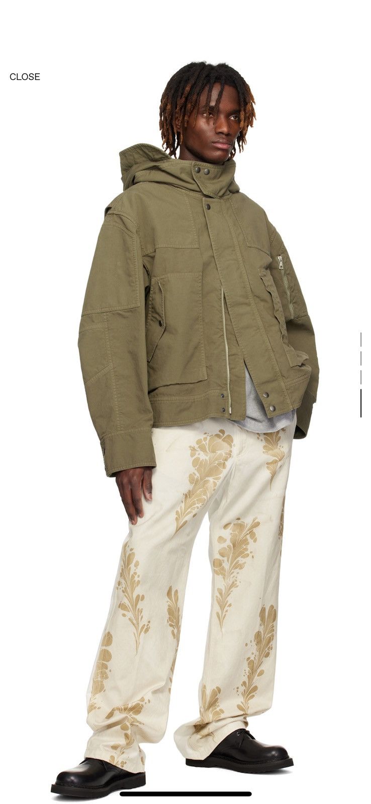 Dries Van Noten NWT SS25 Varsen Jacket in Dust size XL Size US XL / EU 56 / 4 - 25 Thumbnail
