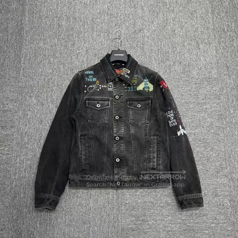 Valentino Valentino Embroidered willow studded denim jacket Size US L / EU 52-54 / 3 - 1 Thumbnail