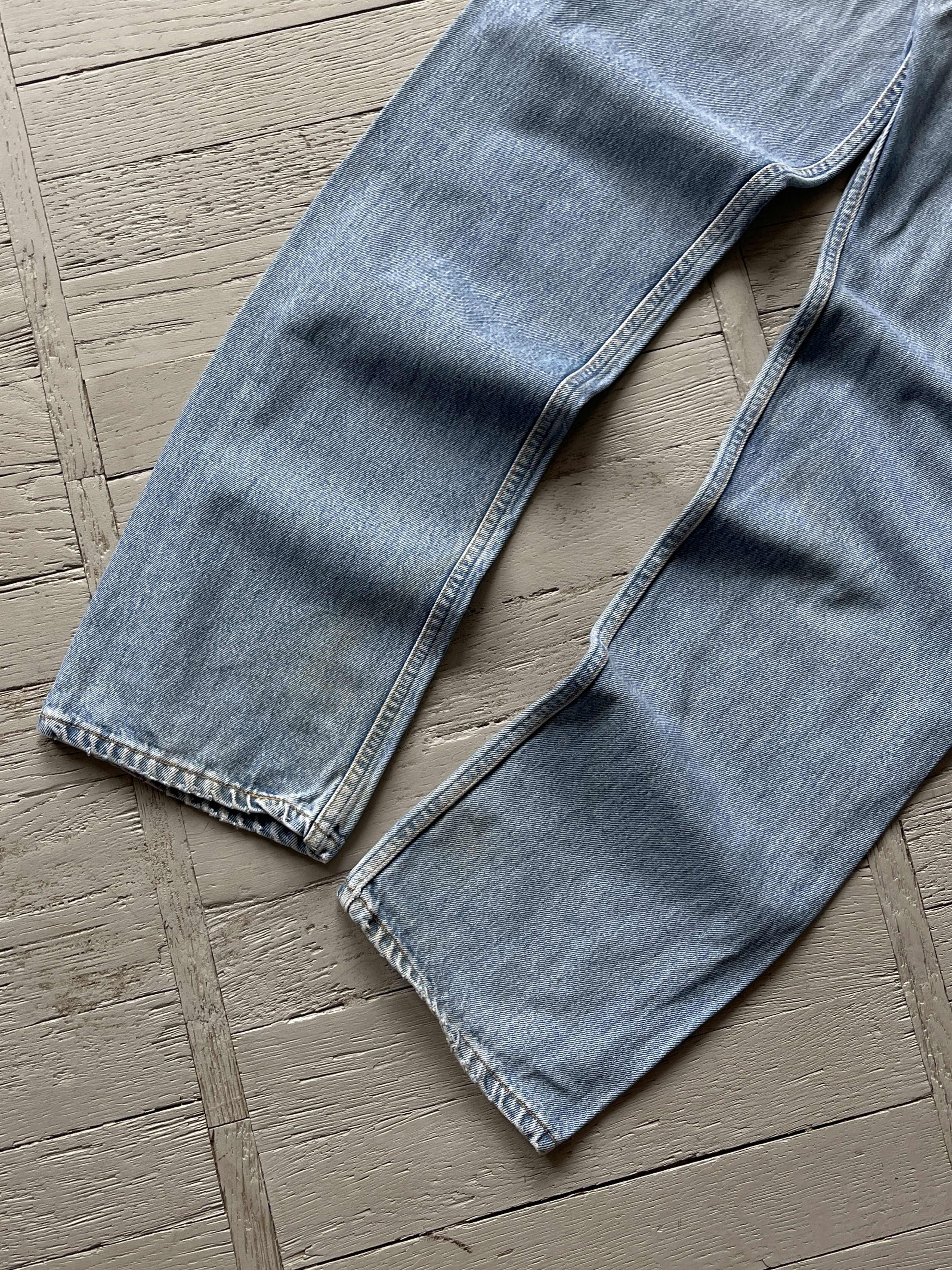 Levi's Vintage 90s Levi's 501 Washed Blue Denim Jeans Size US 32 / EU 48 - 7 Thumbnail