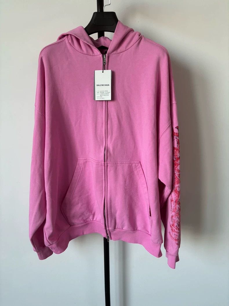Balenciaga Balenciaga Disaster Flame Zip Hoodie Jacket Size US M / EU 48-50 / 2 - 1 Thumbnail