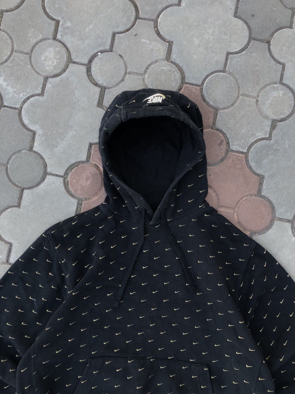 Nike × Vintage Vintage Nike Multi Swoosh Hoodie Size US M / EU 48-50 / 2 - 4 Thumbnail