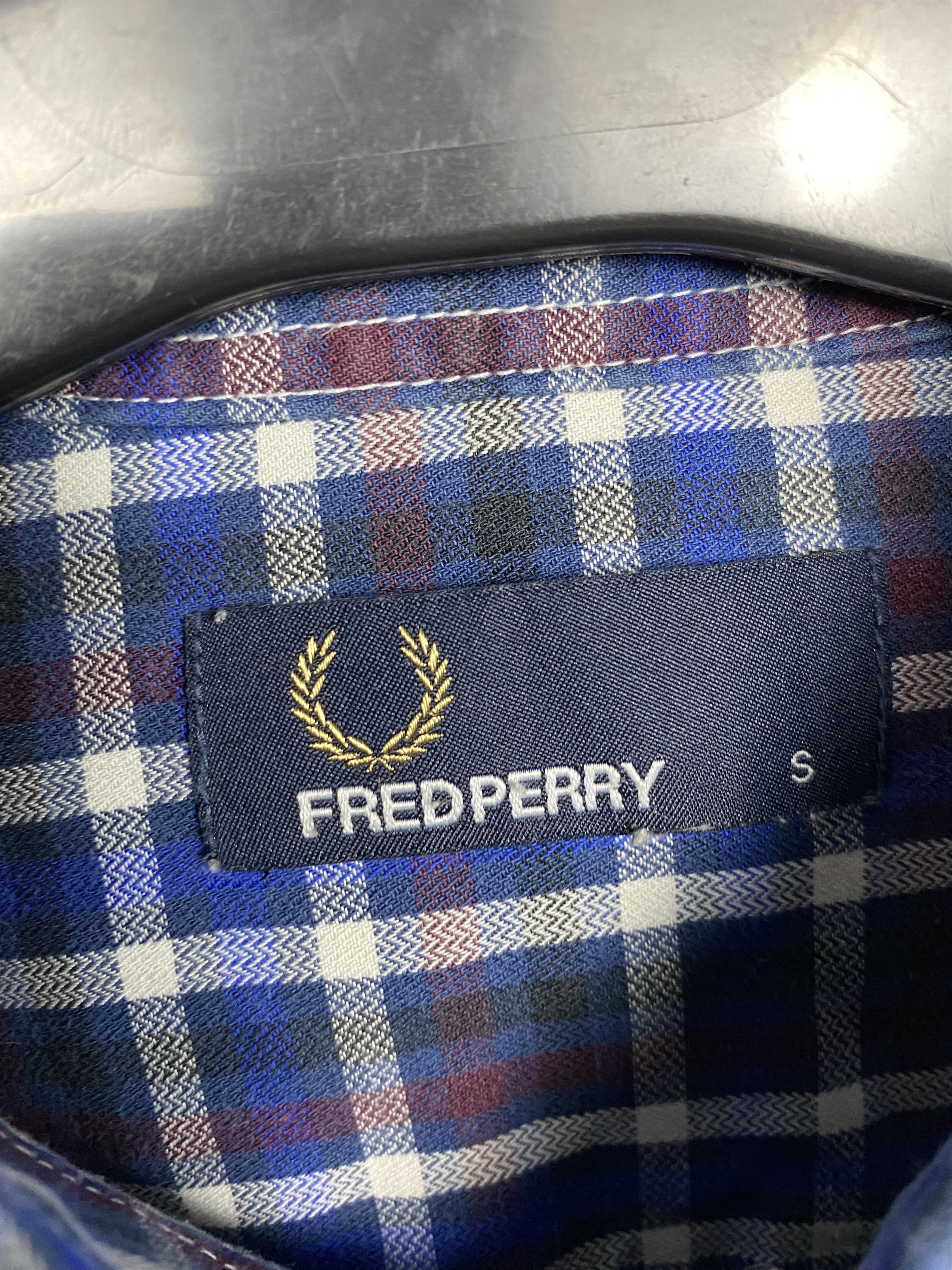 Fred Perry Fred Perry Mens Long Sleeve Plaid Shirt Size US S / EU 44-46 / 1 - 4 Thumbnail