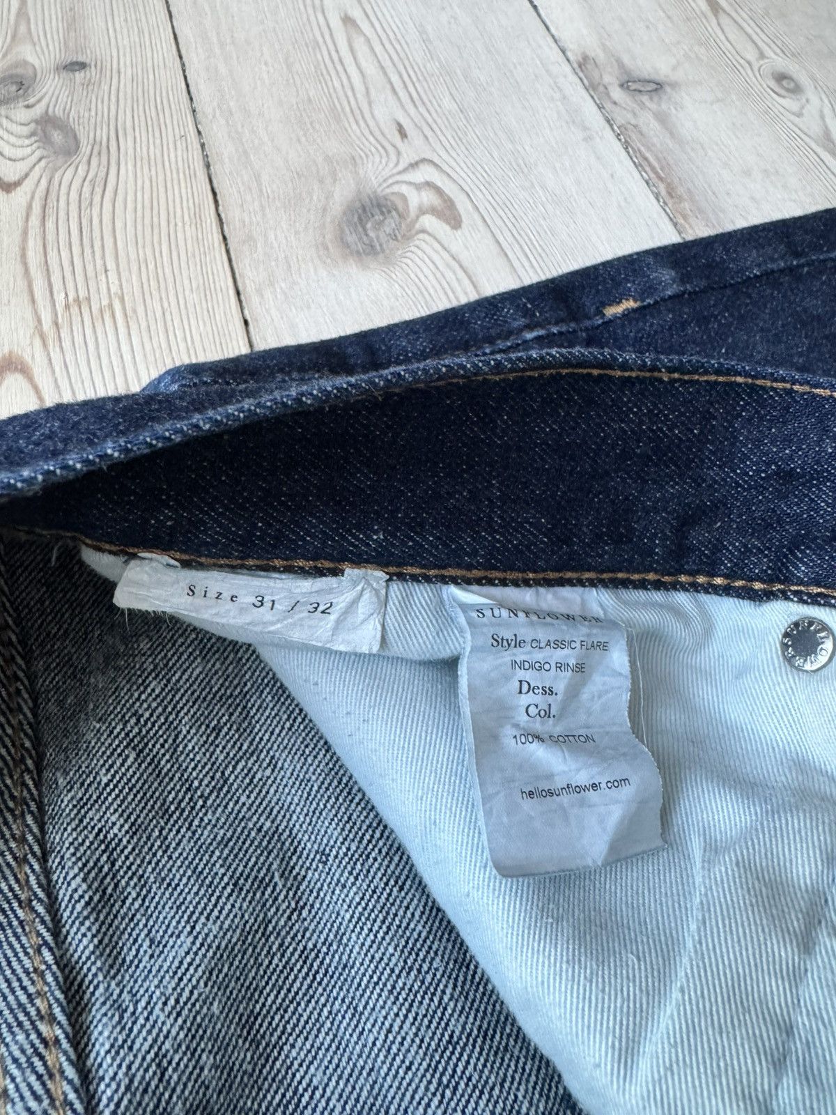 Sunflower Sunflower Classic Flare Indigo Jeans 31-32 Size US 31 - 5 Thumbnail