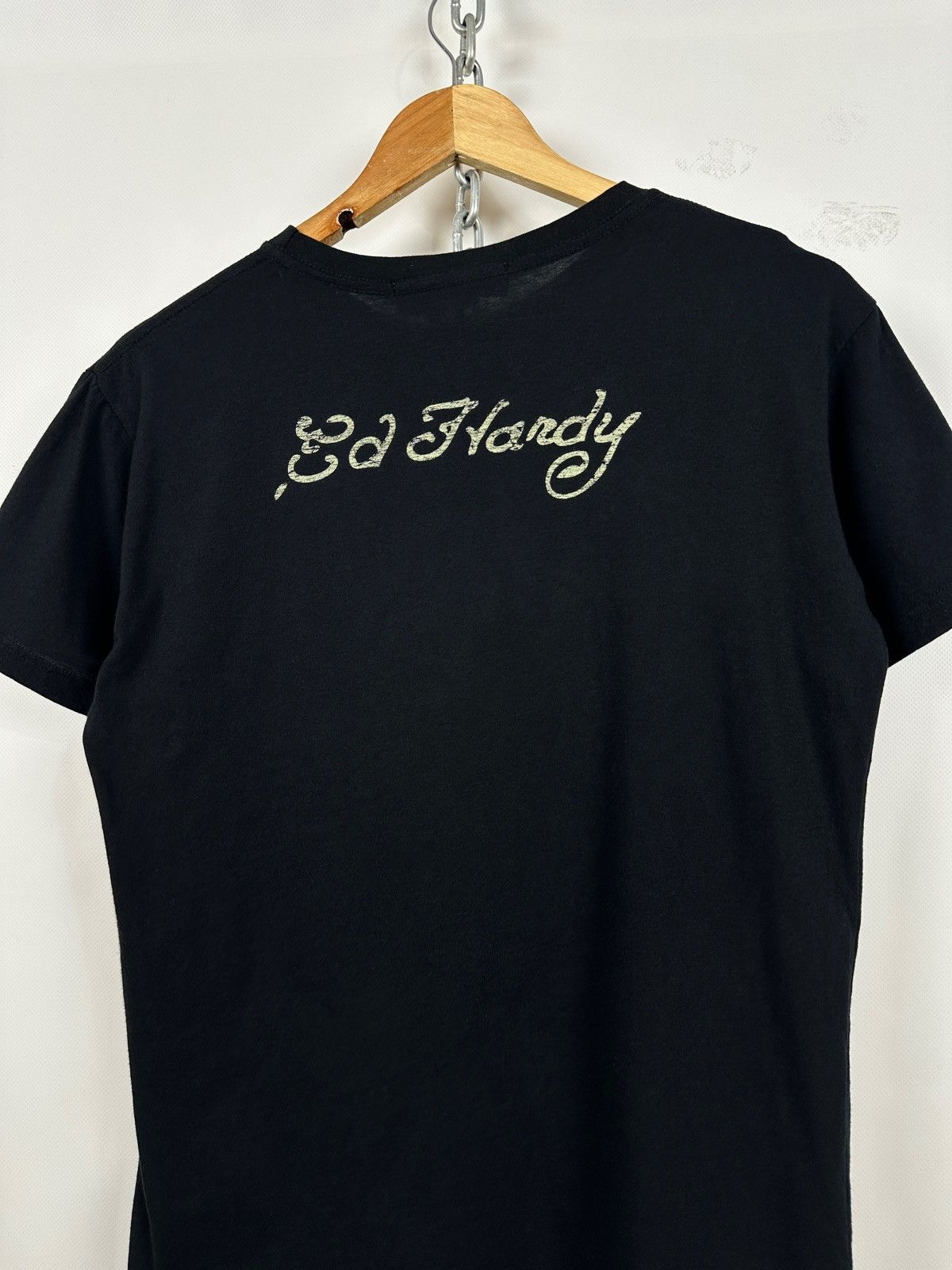 Ed Hardy NWT! Vintage Ed Hardy Rhinestones Tiger Black T-Shirt Size US M / EU 48-50 / 2 - 10 Thumbnail