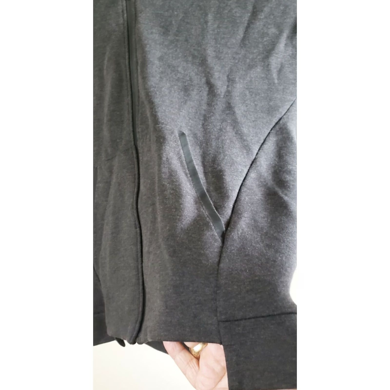 Champion Champion Women's XL Full Zip Hoodie Gray Athletic Long Sleeve Size XL / US 12-14 / IT 48-50 - 3 Thumbnail