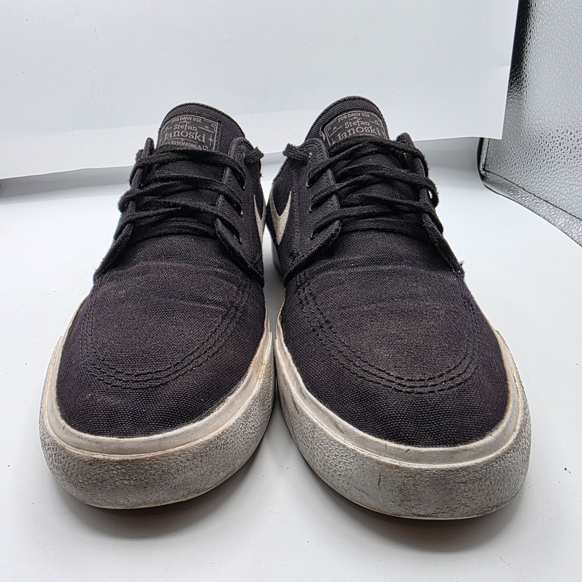 Nike Nike SB Stefan Janoski Mens Size 10 Black Canvas Skateboard Size US 10 / EU 43 - 2 Thumbnail