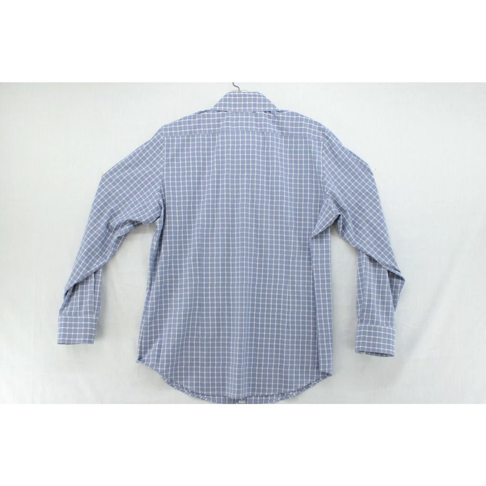 Mizzen+Main Mizzen+Main Shirt Mens 2XL Blue Leeward Trim Fit Plaid Wicking LS Button-Up, Casual, Office, Performance Size US XXL / EU 58 / 5 - 3 Thumbnail