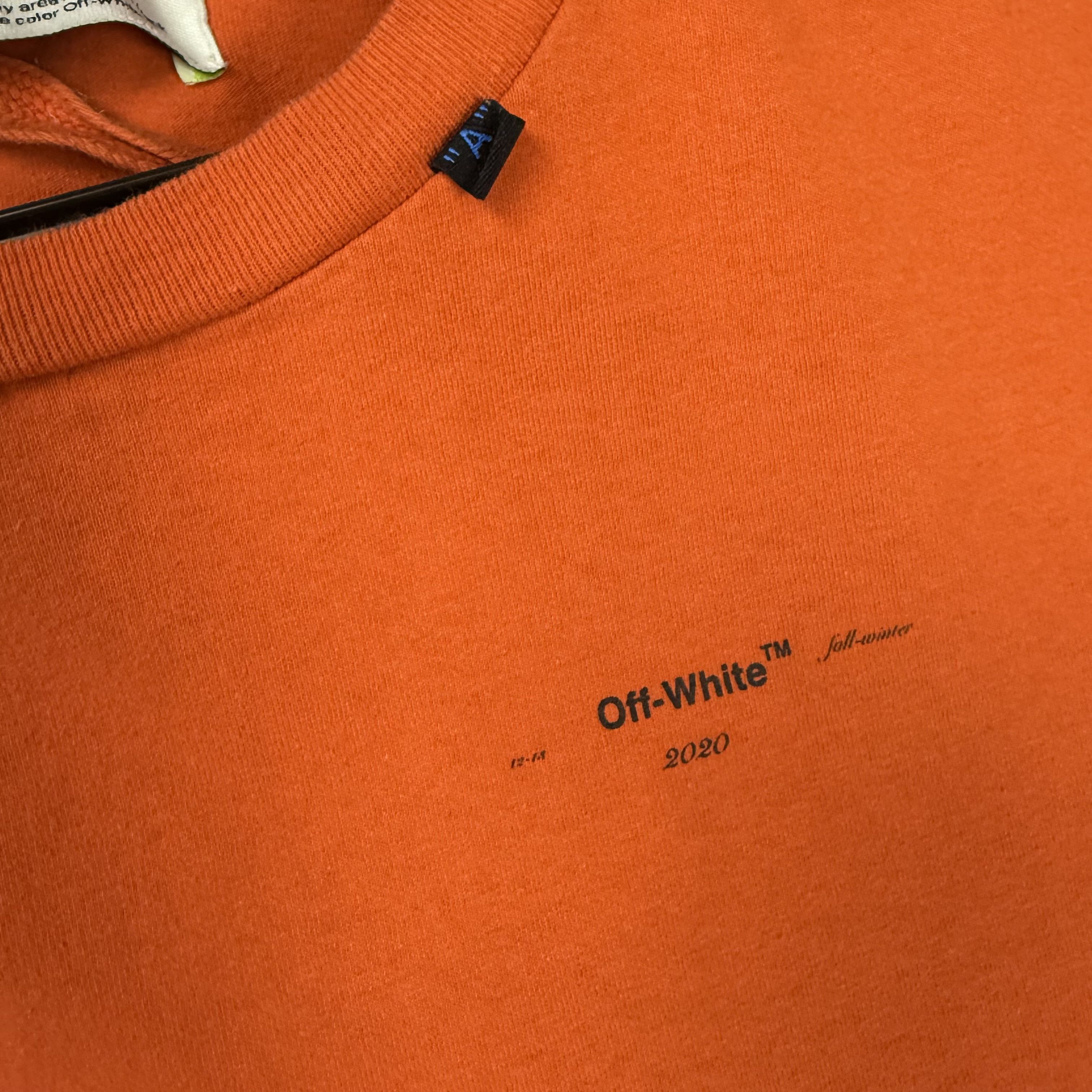 Off-White Off White Orange Embroidered Scribble Arrows Logo T-Shirt Size US L / EU 52-54 / 3 - 7 Thumbnail