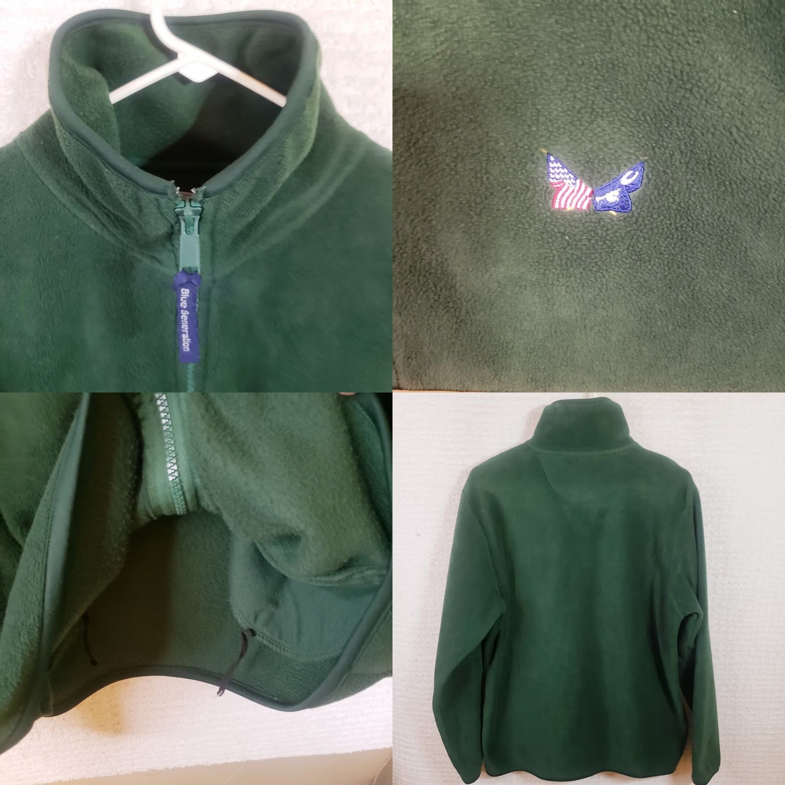 Vintage VINTAGE Secession Golf Course Pullover Women's L Green 1/4 Zip Fleece Sweater Jacket Shirt Size L / US 10 / IT 46 - 8 Thumbnail