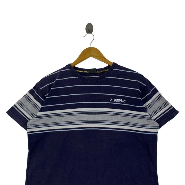 Vintage Vintage NEV FUTURE SHAPES Skateboard Striped Tee Shirt Size US L / EU 52-54 / 3 - 2 Thumbnail