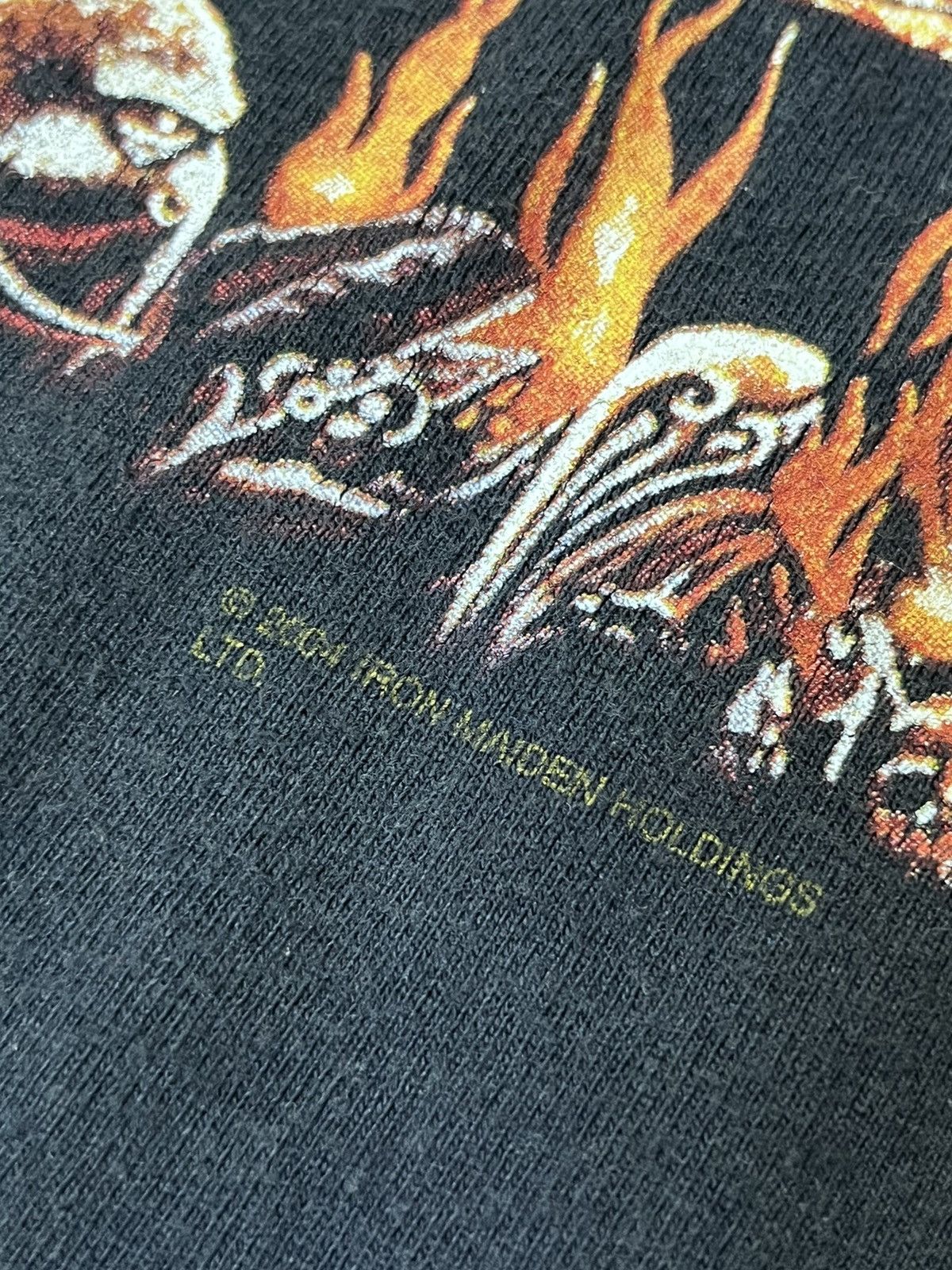 Iron Maiden VINTAGE Y2K IRON MAIDEN “RUN TO THE HILLS” 2004 TOUR T SHIRT Size US XXL / EU 58 / 5 - 9 Thumbnail