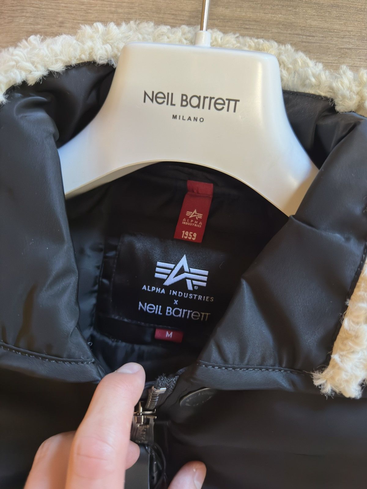 Neil Barrett x Alpha AW22 MA-1 Bomber Coat