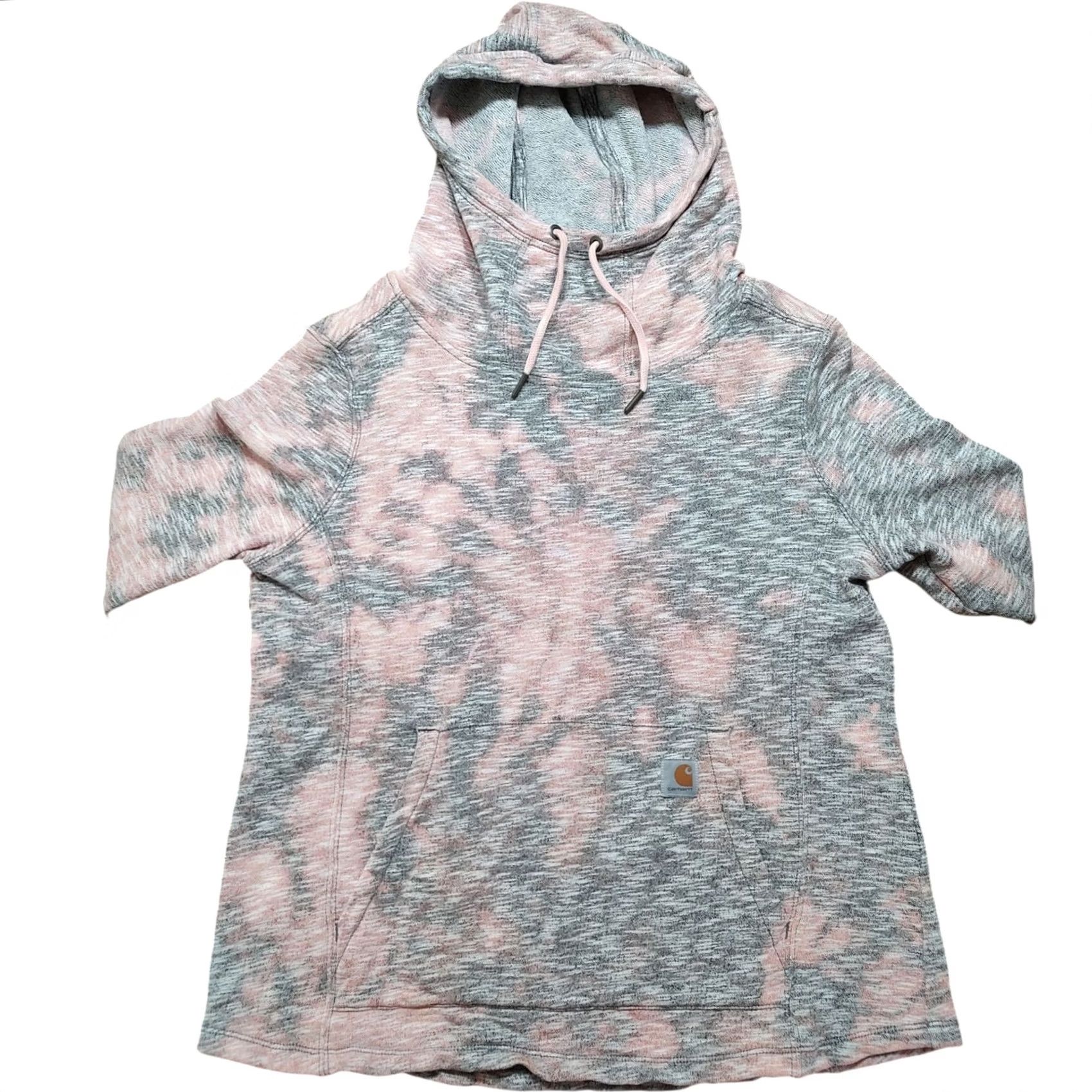 Carhartt Carhartt Womens Medium Fitted Pullover Hoodie Sweatshirt Acid Wash Tie Dye Gray Size M / US 6-8 / IT 42-44 - 2 Thumbnail