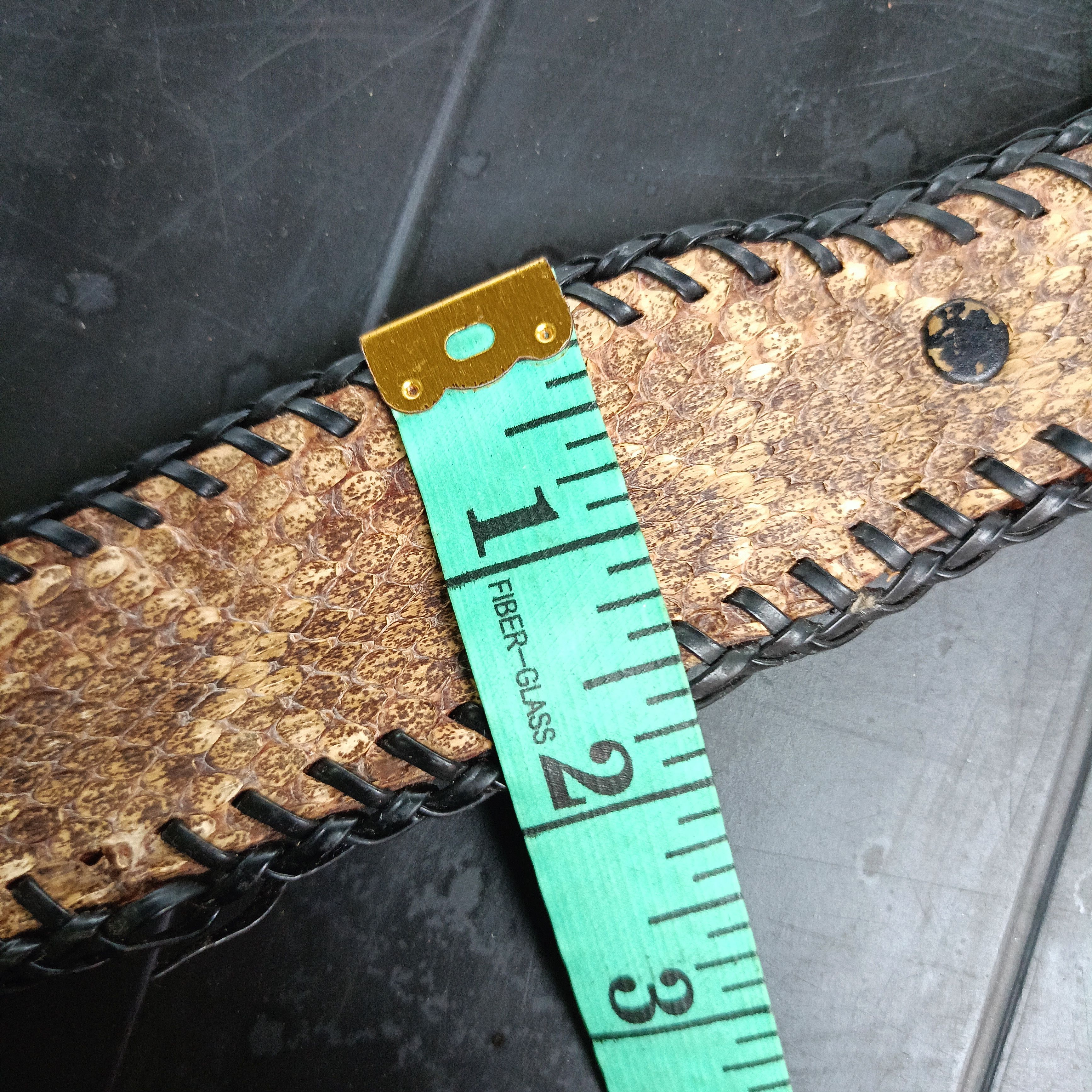 Japanese Brand × Leather Snake Leather Belts Size 34 - 7 Thumbnail