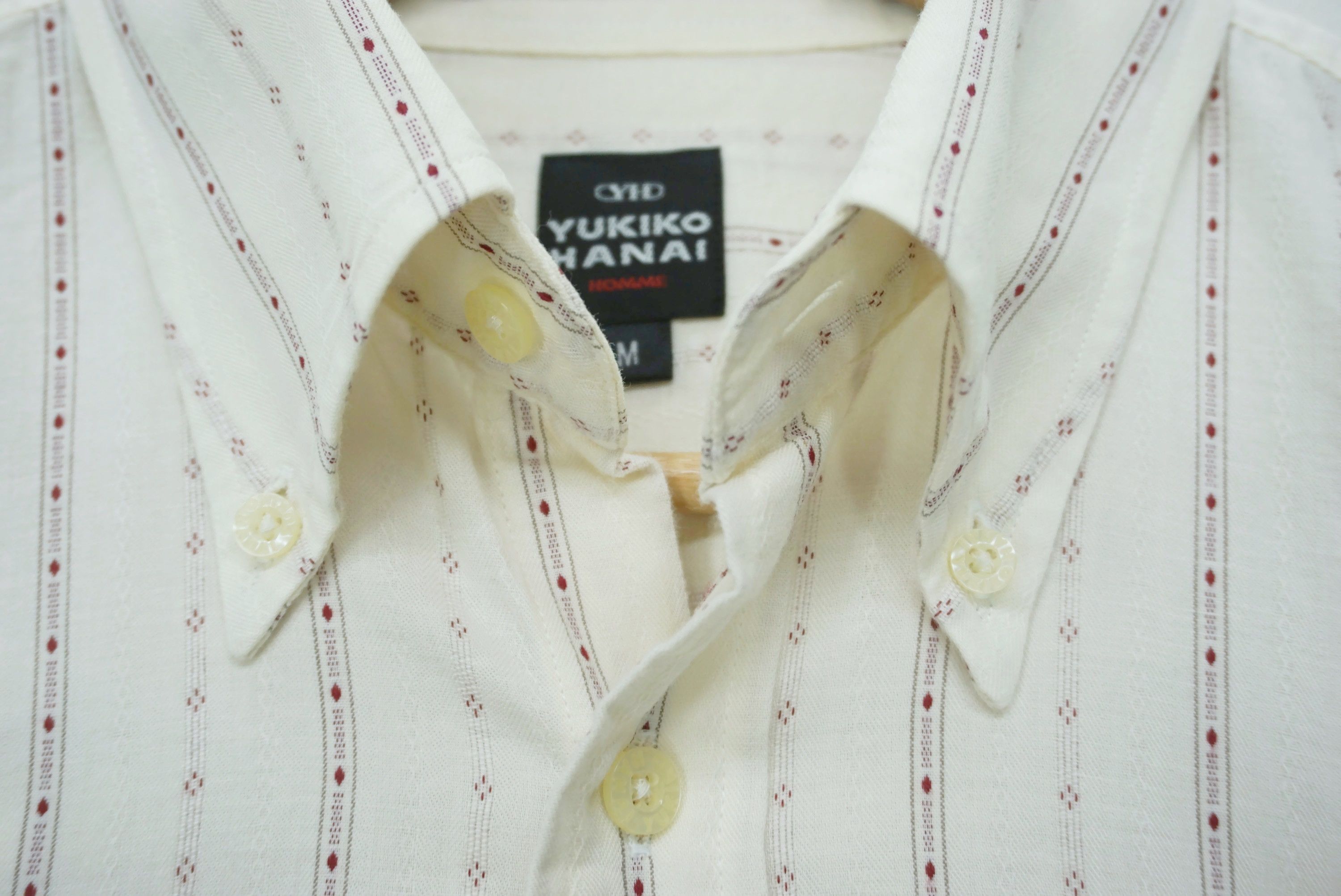 Japanese Brand Yukiko Hanai Homme Stripe Button Down Shirt Size M Size US M / EU 48-50 / 2 - 8 Thumbnail