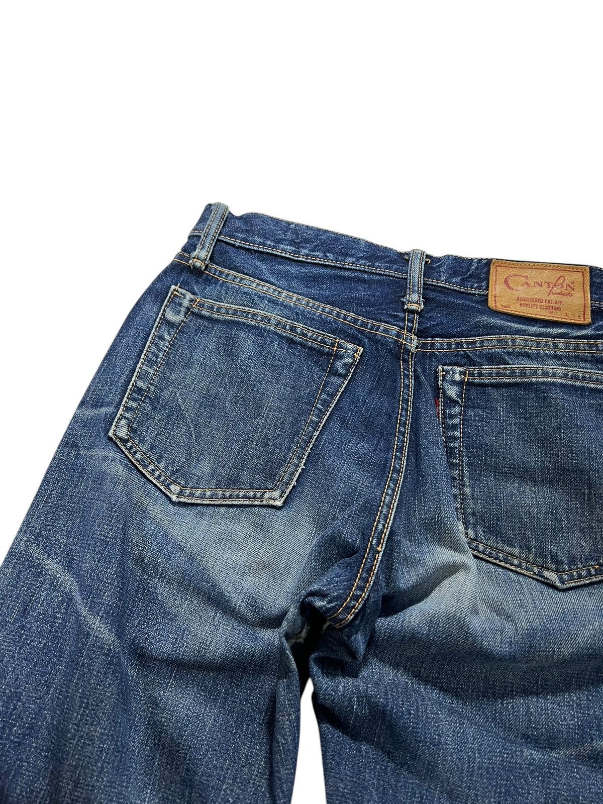 If Six Was Nine × Japanese Brand × Le Grande Bleu (L.G.B.) VINTAGE 90’S CANTON SELVEDGE DISTRESSED JEANS Size US 26 / EU 42 - 14 Thumbnail