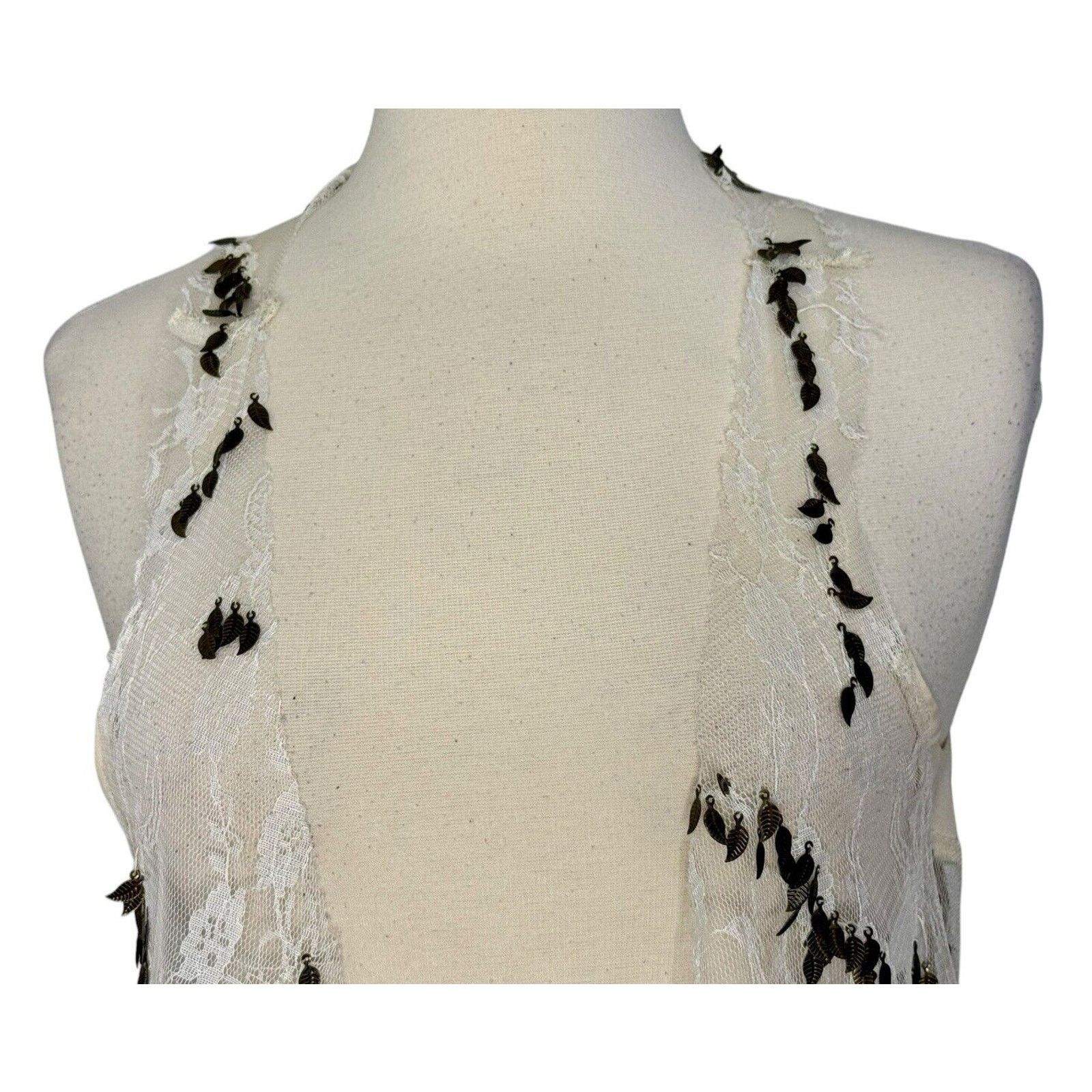 Other ARROGANT CAT Lace Charm Gold Embellished Club Vest Size XS/S Size S / US 4 / IT 40 - 3 Thumbnail