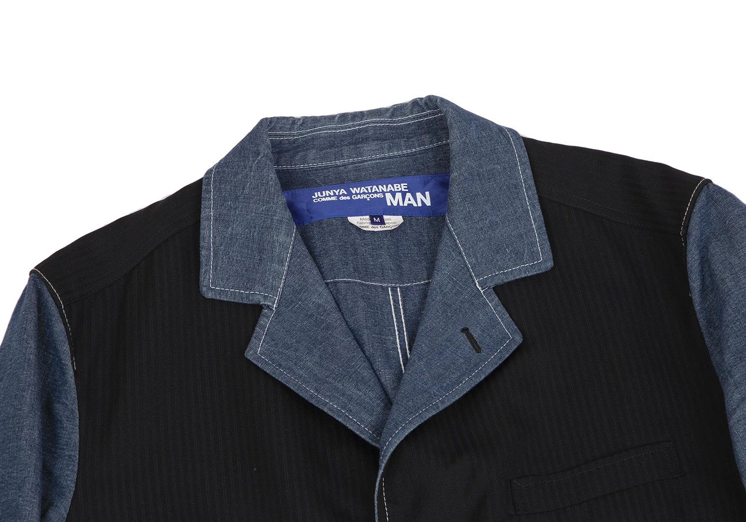 Junya Watanabe Cotton Linen Denim Coverall Coat in Navy Blue and Others Size US M / EU 48-50 / 2 - 3 Thumbnail