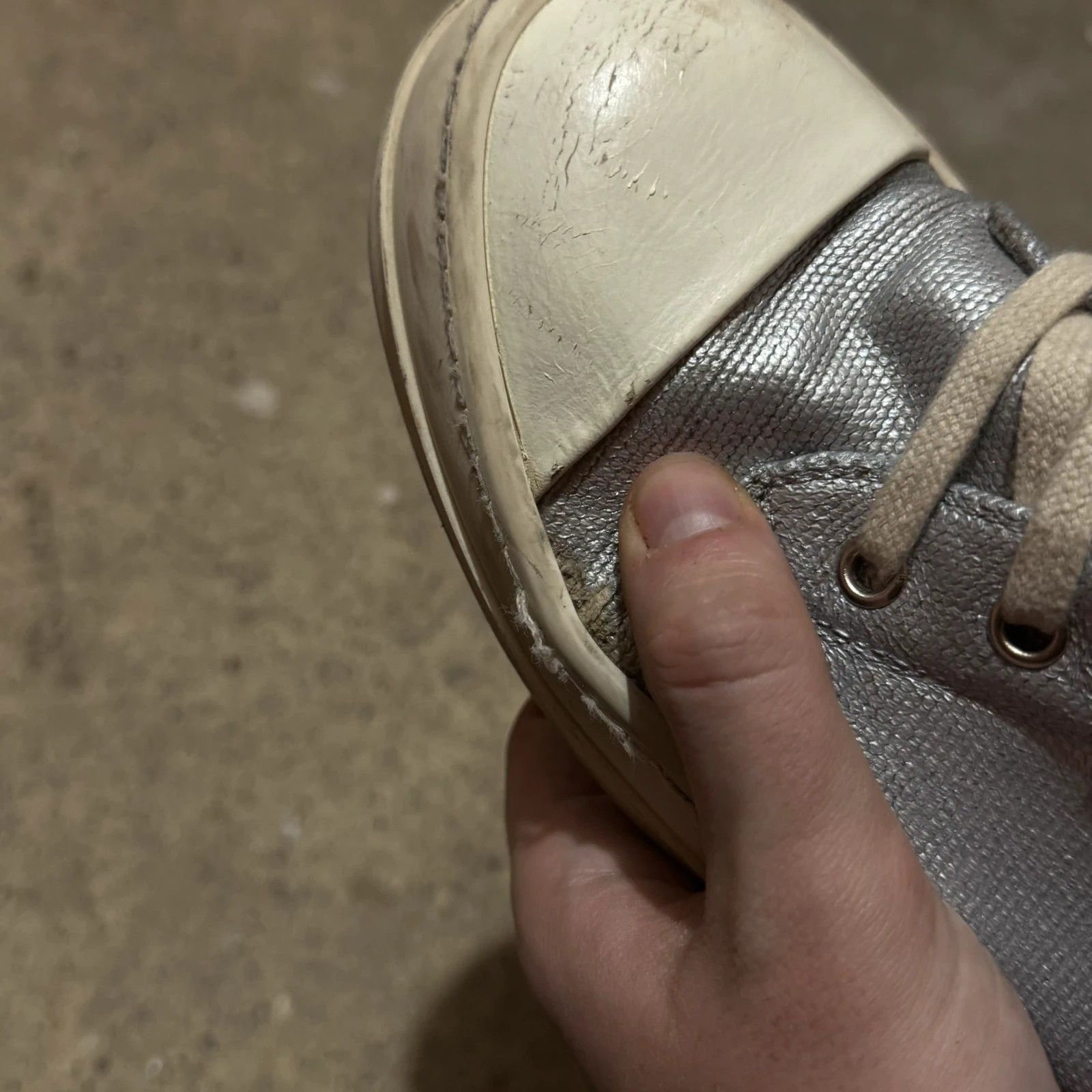 Rick Owens Rick owens drkshdw silver ramones logo Size US 8.5 / IT 38.5 - 14 Thumbnail