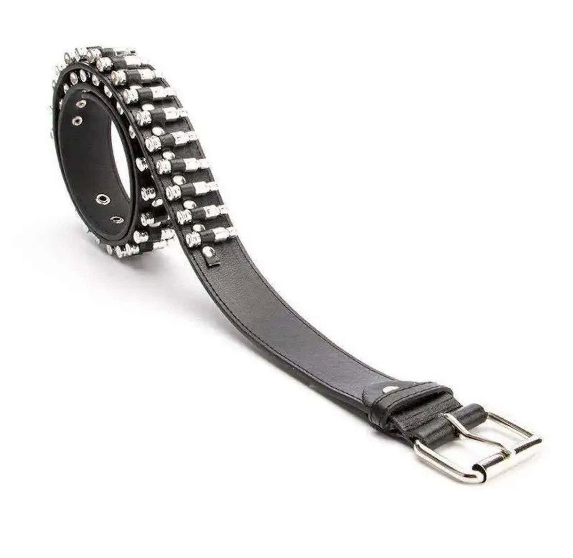 Designer × Vintage 105cm Silver Hollow Bullet Belt Size ONE SIZE - 1 Thumbnail
