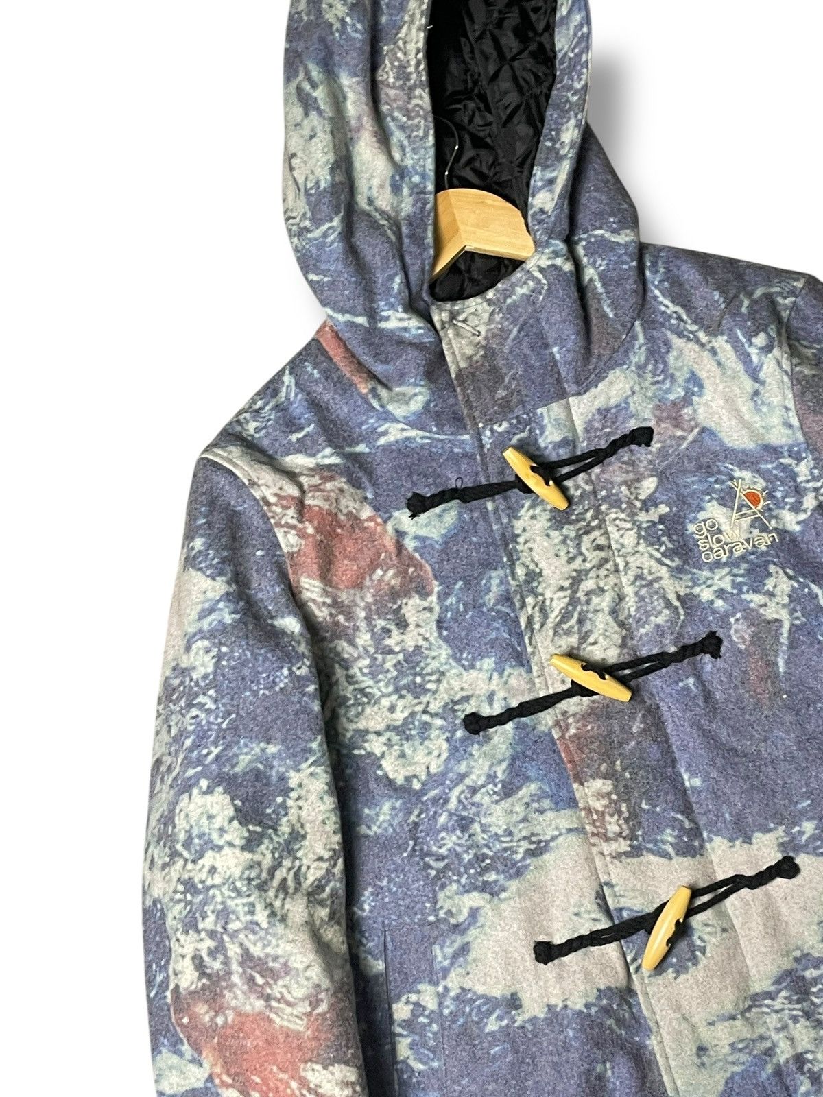 Japanese Brand × Vintage × go slow caravan GO SLOW CARAVAN Hooded Duffle Coat (89) Size US S / EU 44-46 / 1 - 5 Thumbnail