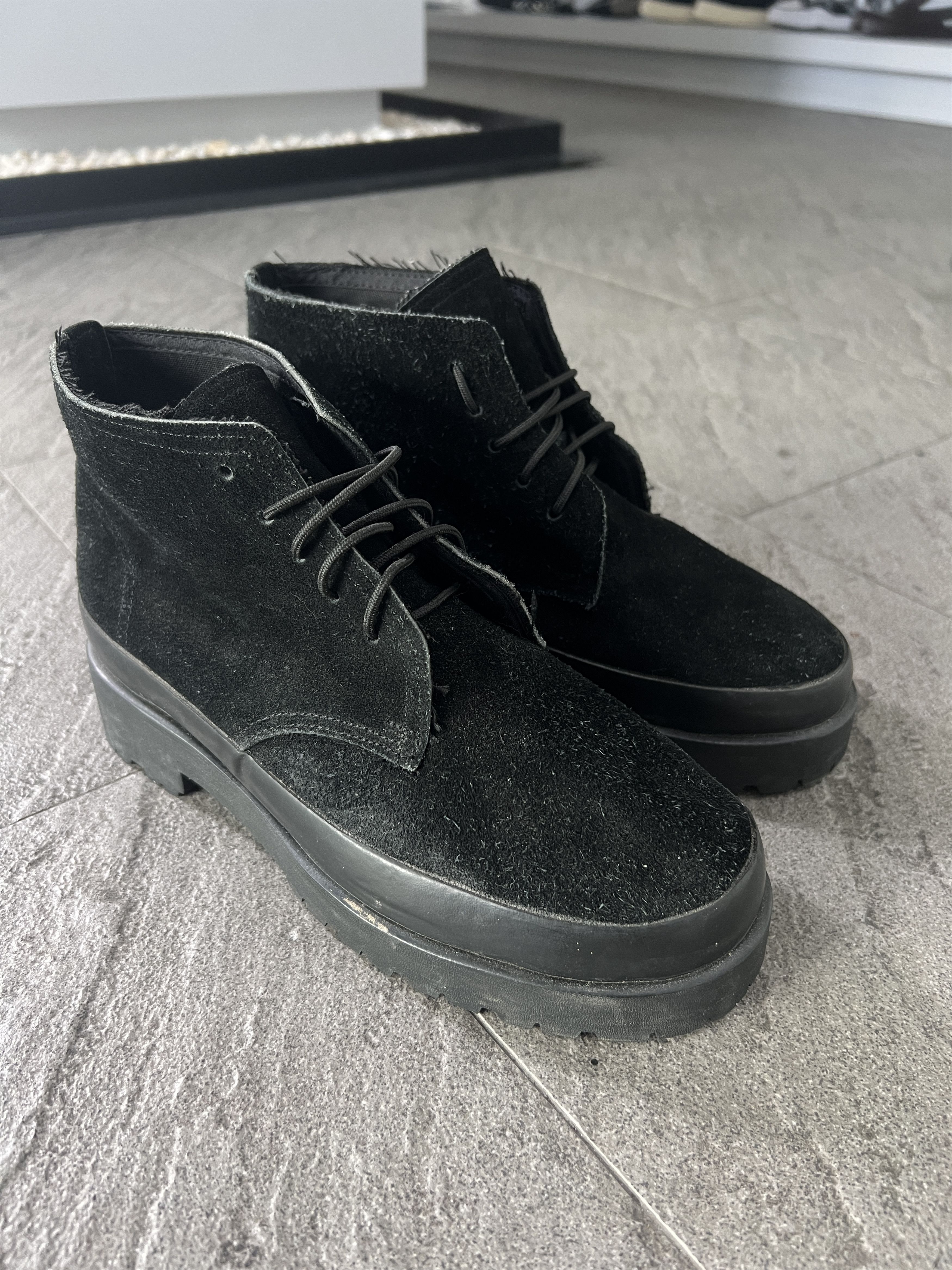 Comme des Garcons Comme des Garçons Homme Suede Chukka Boots Black 24.5cm Size US 8.5 / IT 38.5 - 3 Thumbnail