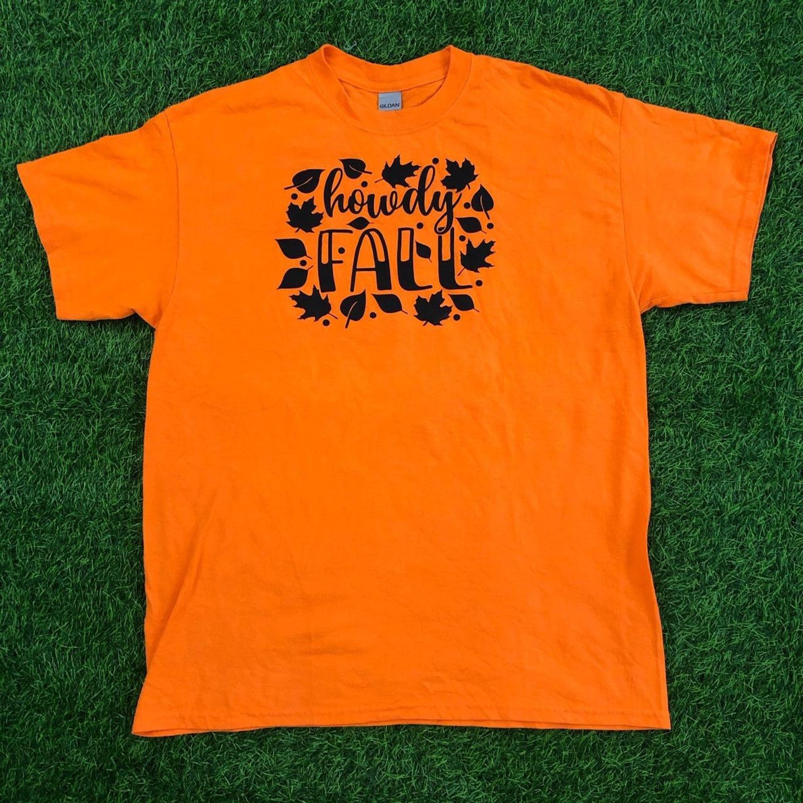 Gildan Men's Orange ‘Howdy Fall’ Graphic Tee Size US L / EU 52-54 / 3 - 1 Thumbnail
